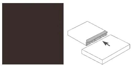 Getalit Eckverbindungsleiste 60 cm, 12 x 40 mm, brüniert