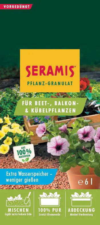 Seramis Pflanz-Granulat für Beet-, Balkon- & Kübelpflanzen 6 l Seramis Pflanz-Granulat für Beet-, Balkon- & Kübelpflanzen 6 l