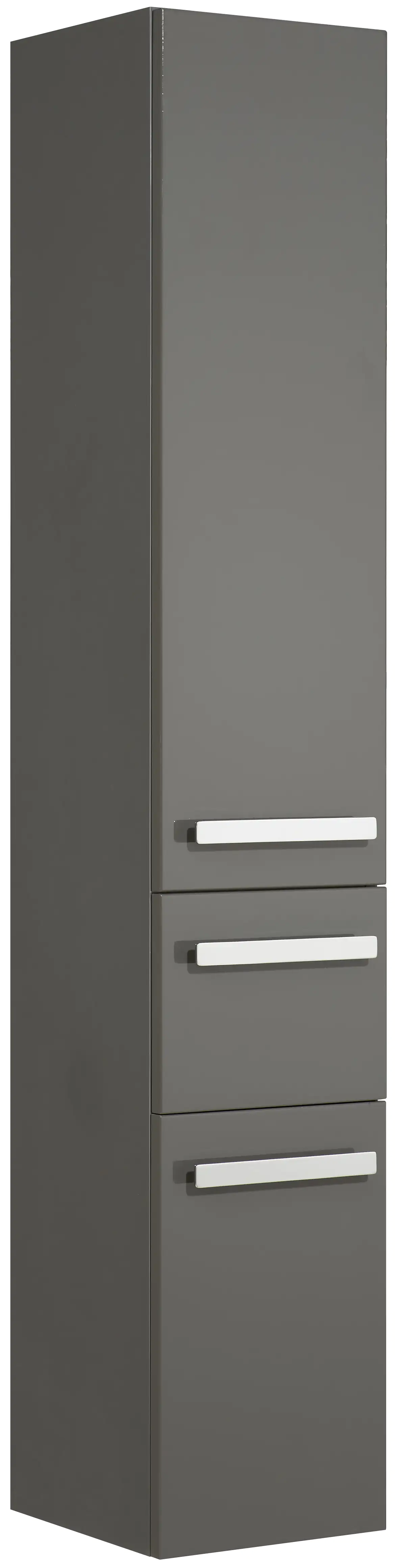 Pelipal Hochschrank Fokus 4005 Lack steingrau Hochglanz, Breite 30 cm