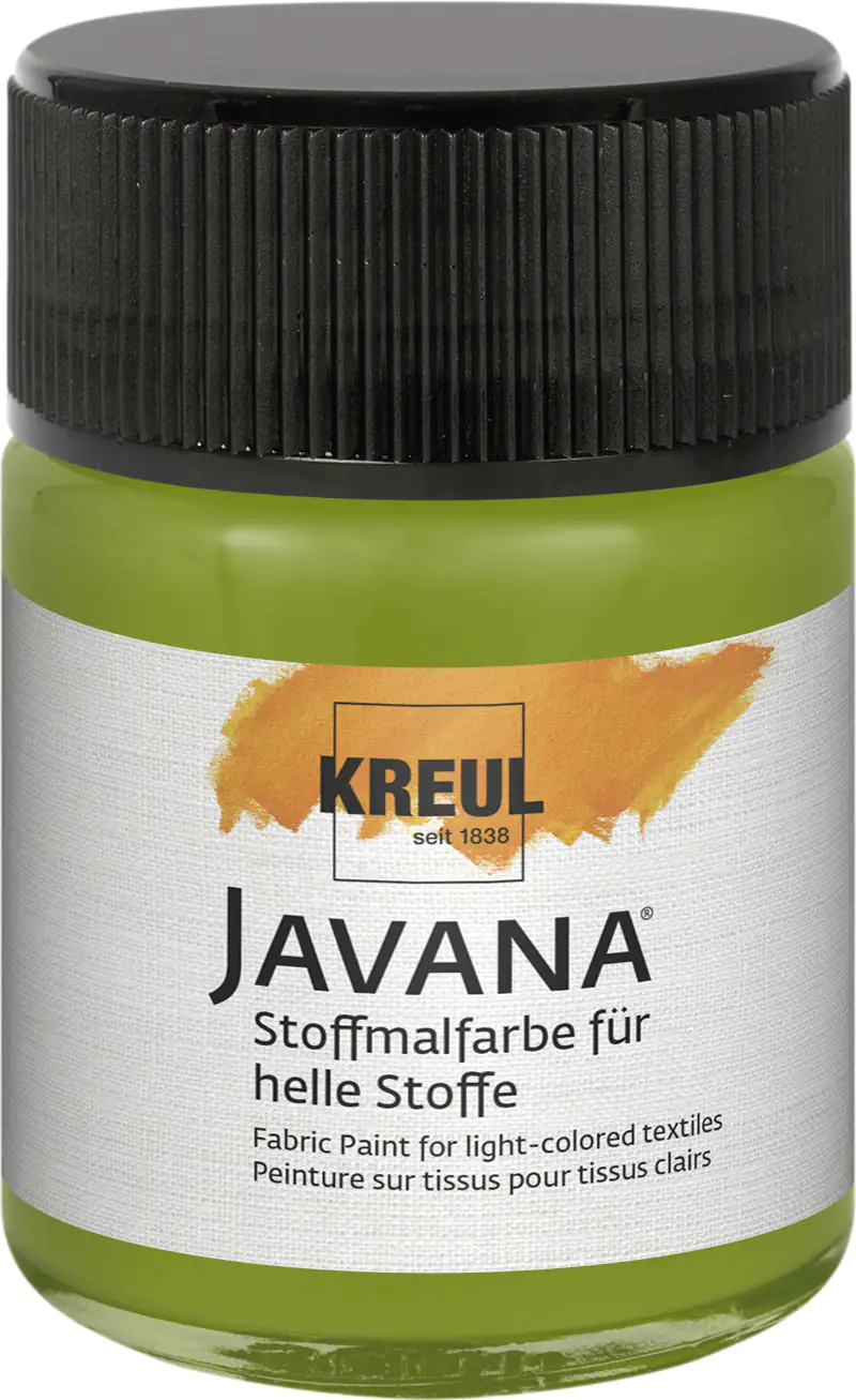 Kreul Javana Stoffmalfarbe für helle Stoffe olivgrün 50 ml