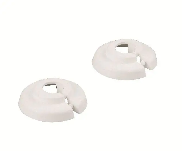 sanicomfort PVC-Klapprosetten 28 mm, weiß, 2 Stück