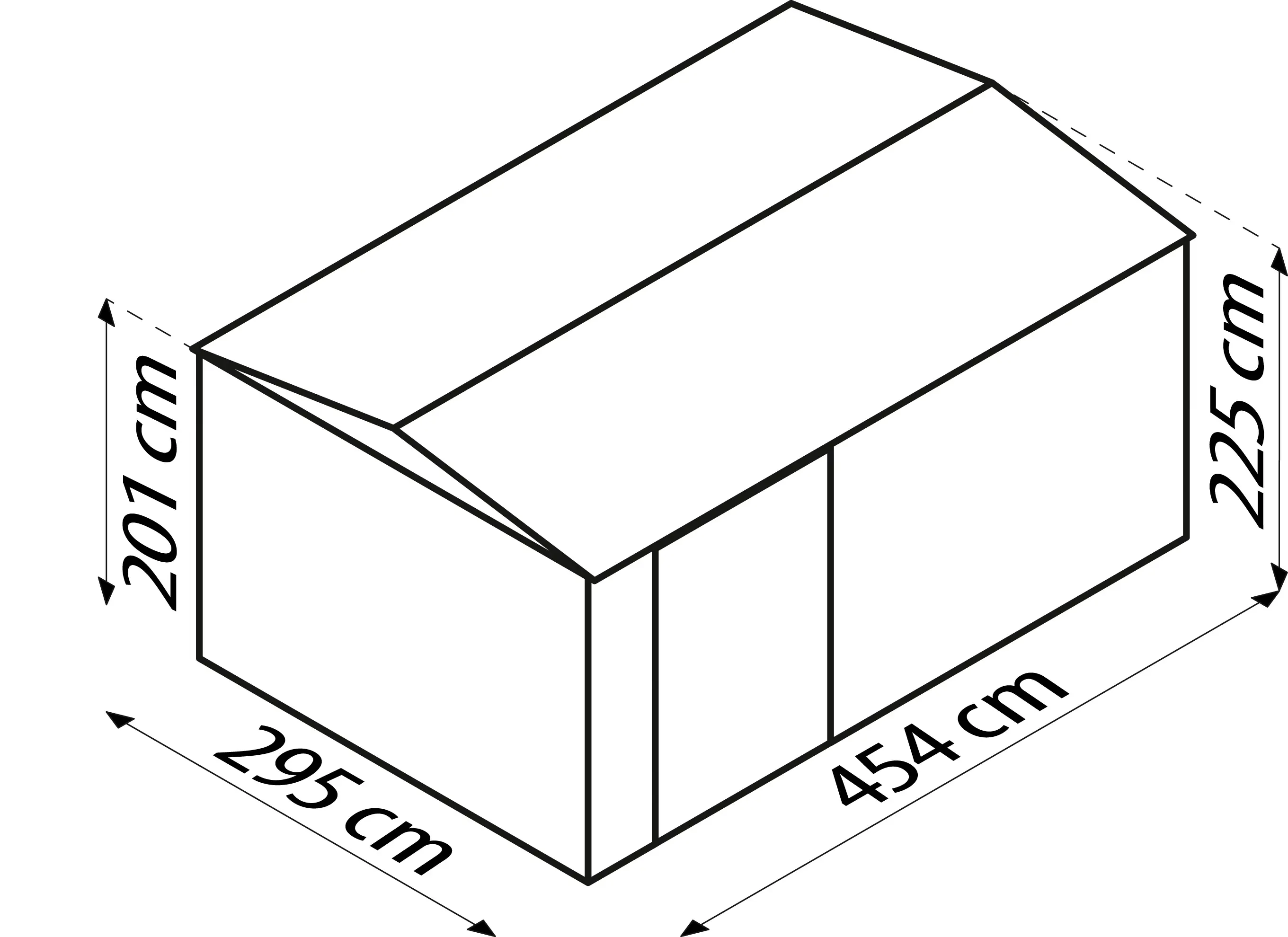 Globel Metallgerätehaus Worker MWK 1510 464 x 308 x 225 cm anthrazit