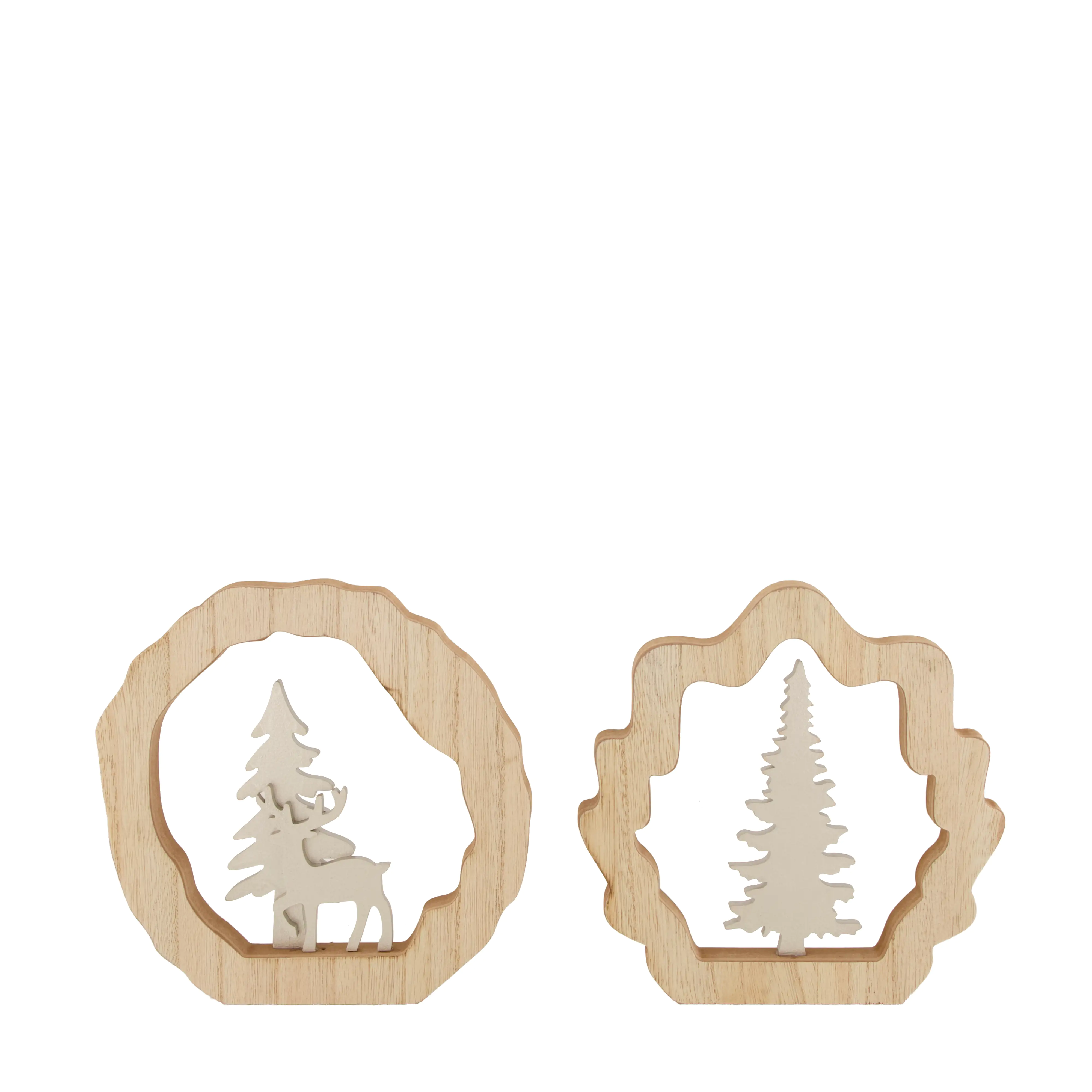 Dijk Statue aus MDF-Holz 19 x 1,8 x 19 cm