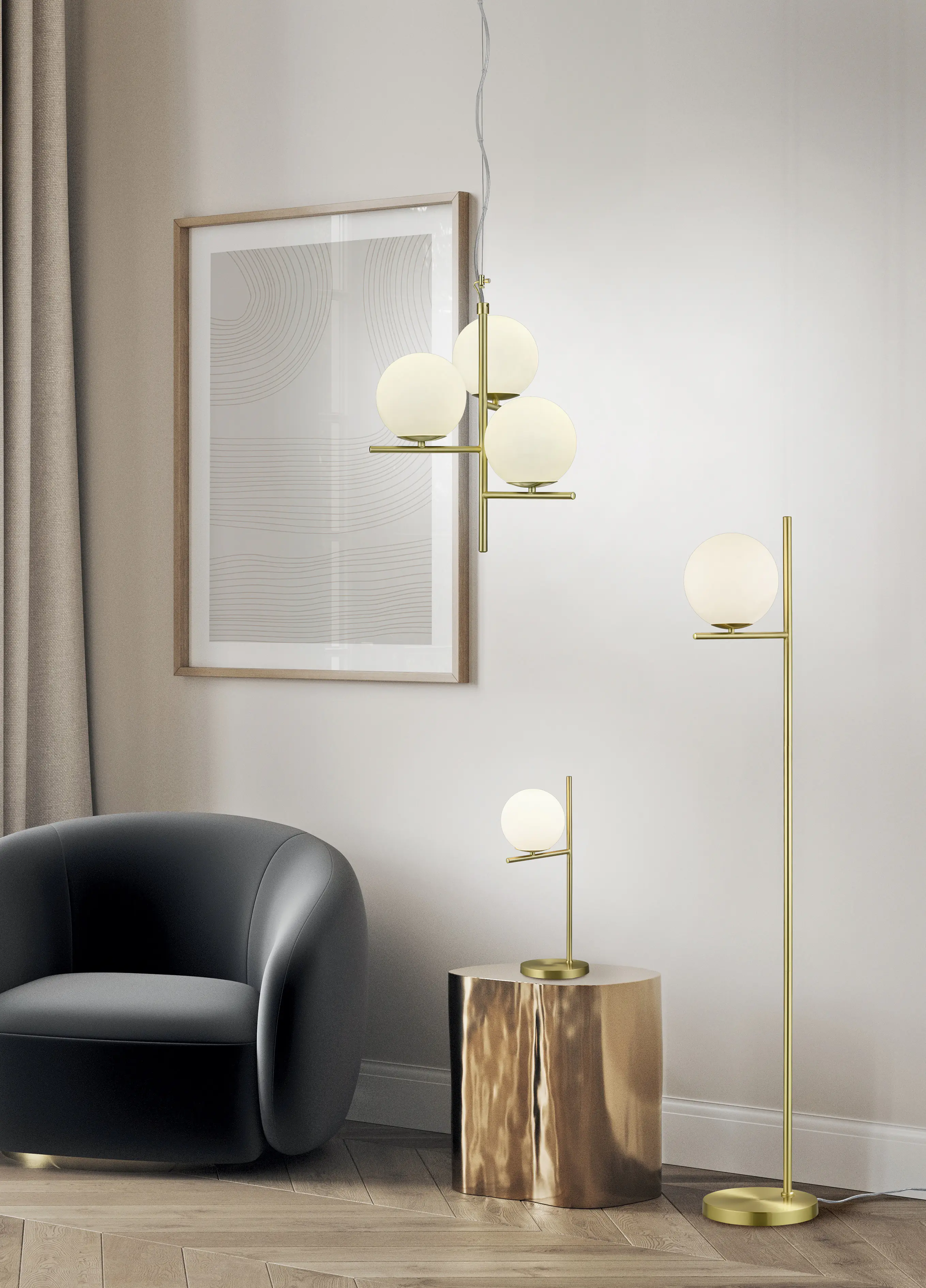 Trio Stehleuchte Pure weiß  Trio Stehleuchte Pure weiß