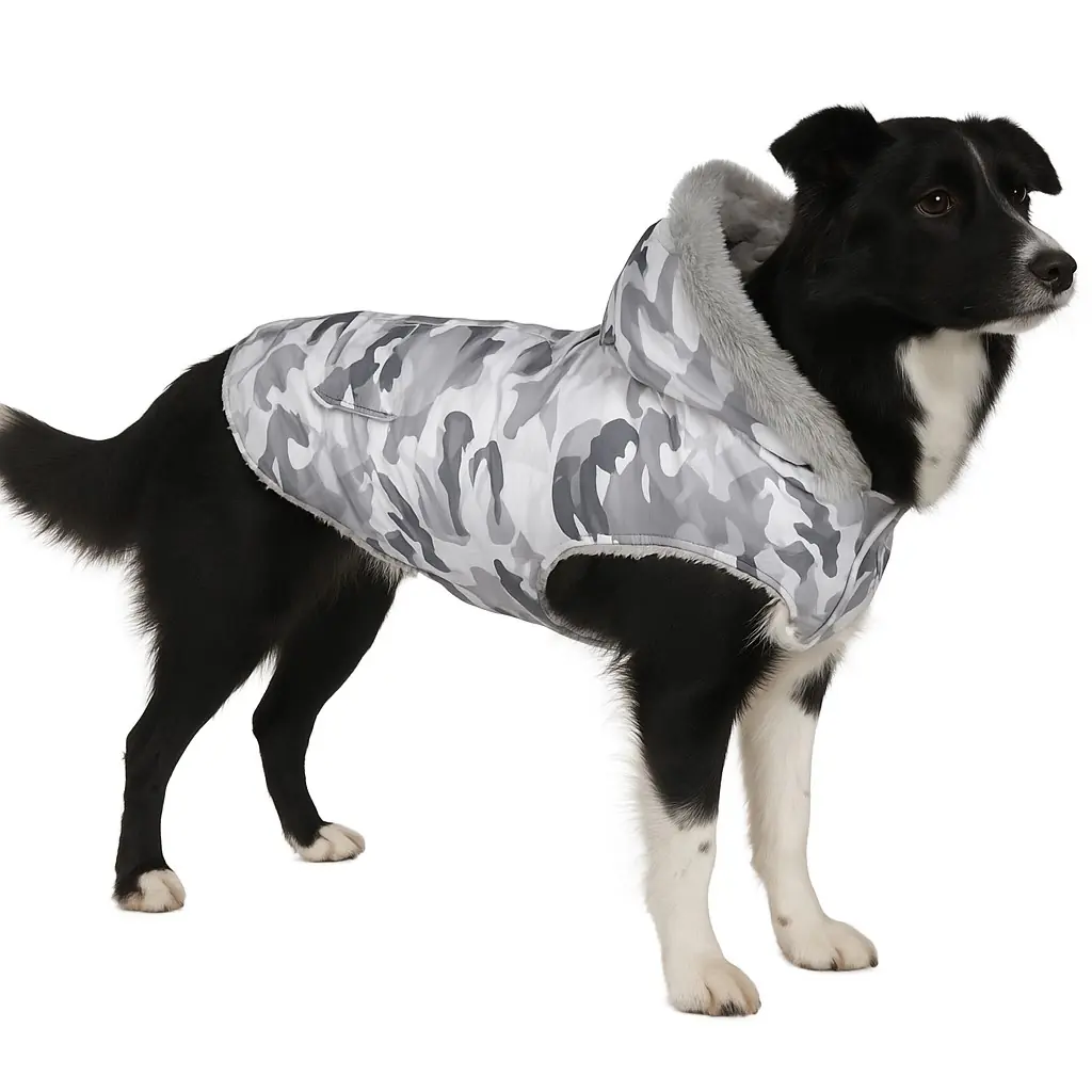 Nobby Hundemantel Polar camouflage grau