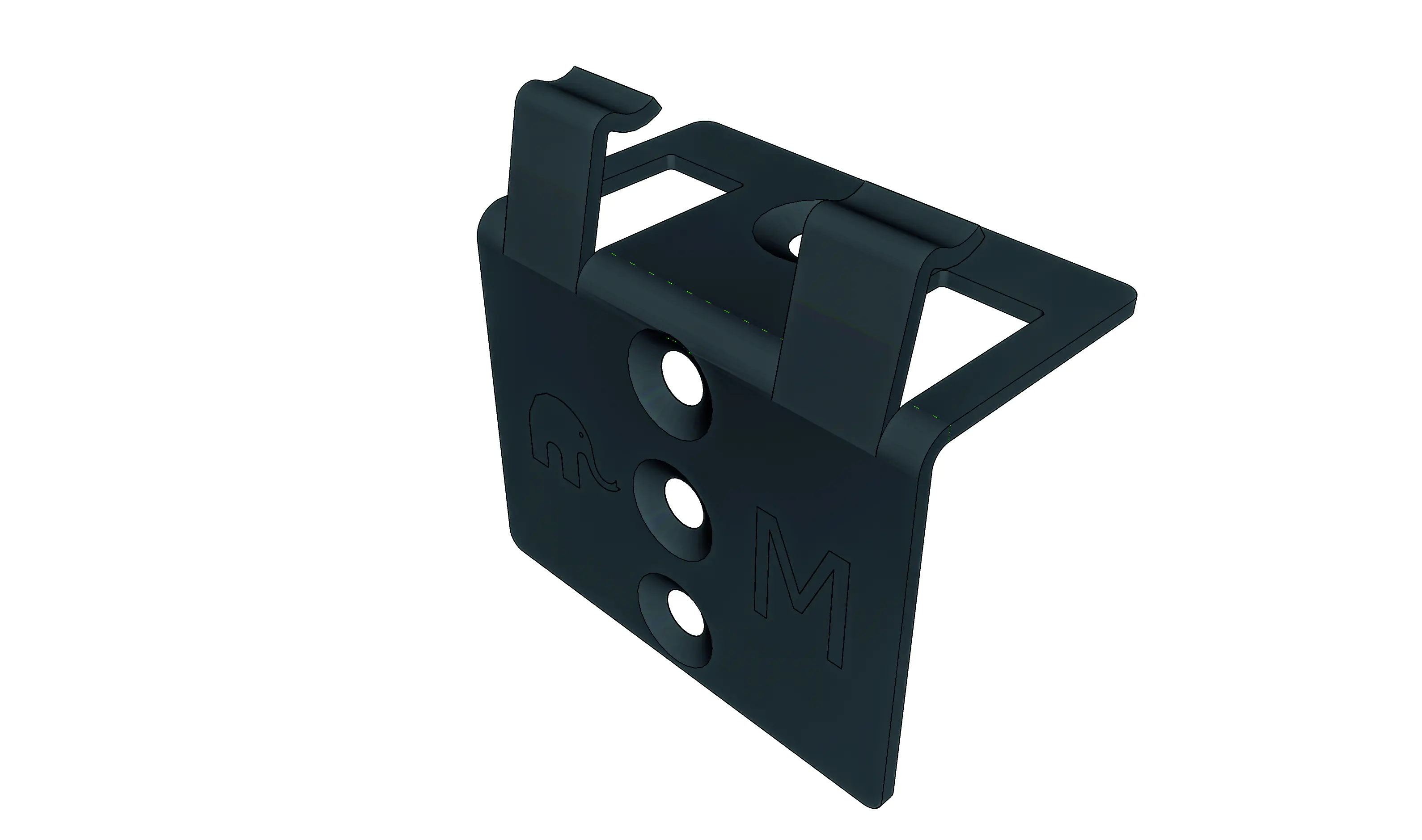 elephant Start-/Endclip-Set schwarz inkl. Schrauben 16 Stück