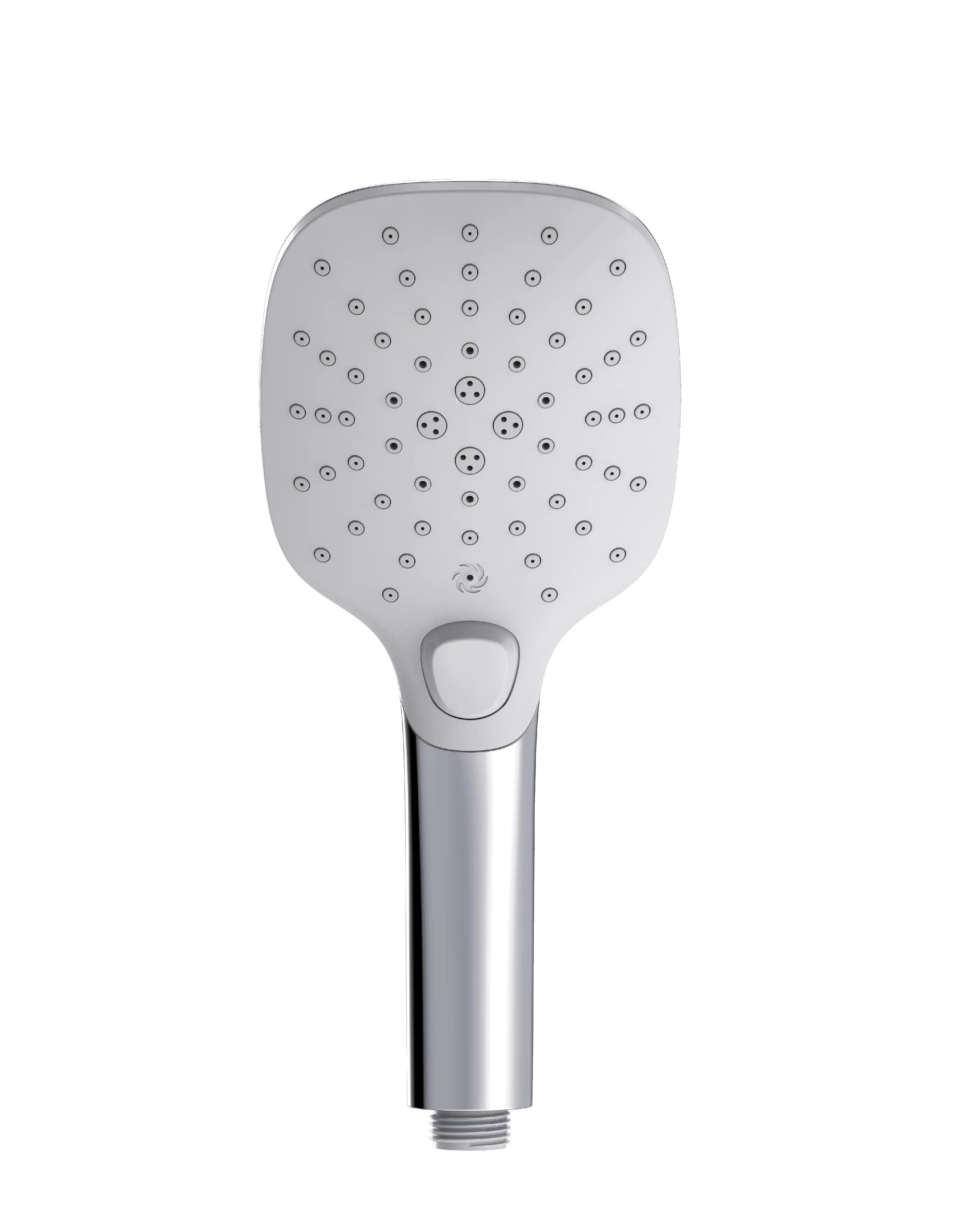 Primaster Handbrause 3 Strahlarten Water Dance quadratisch chrom-weiß wassersparend Primaster Handbrause 3 Strahlarten Water Dance quadratisch chrom-weiß wassersparend