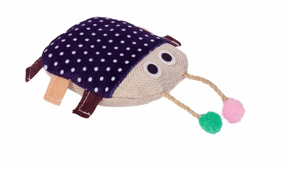 Nobby Stoff Käfer mit Catnip blau braun 10 cm