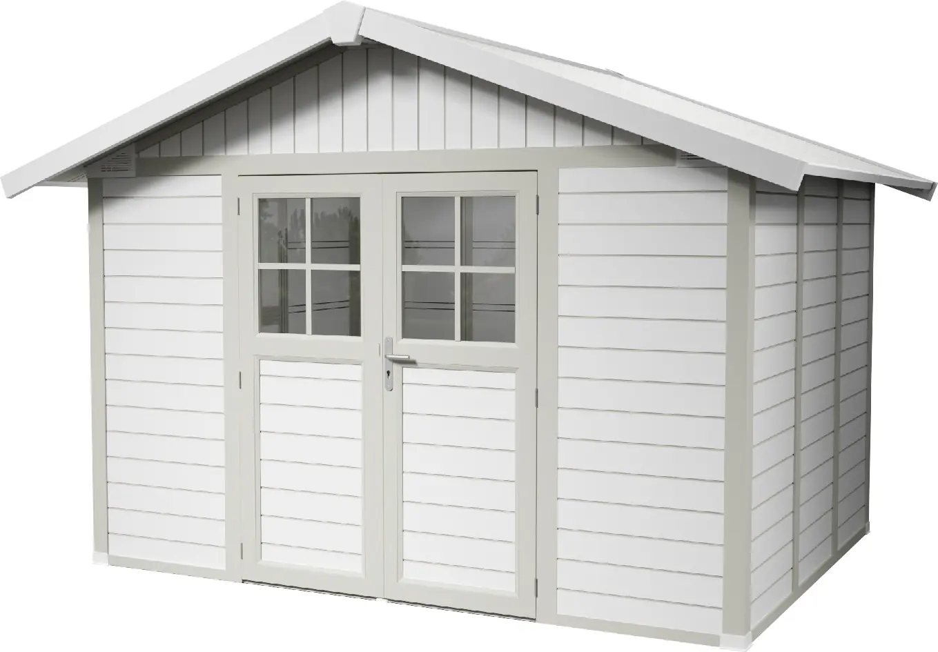 Grosfillex Gartenhaus Deco H 7,5 370 x 298 cm (inkl. Dachüberstand)