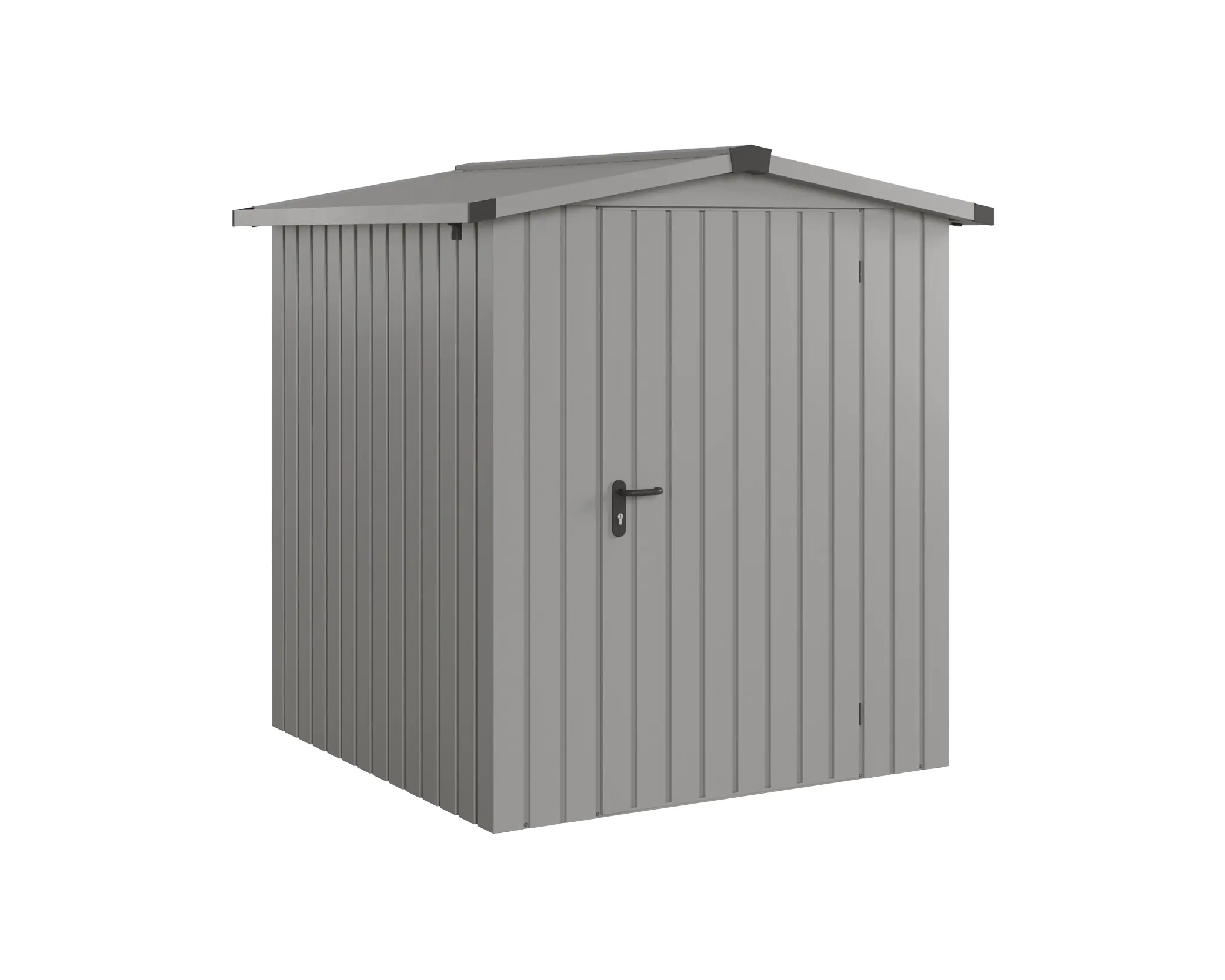 EcoStar Metallgerätehaus Euroline ESD2 graualuminium 166 x 166 cm 1-flg. EcoStar Metallgerätehaus Euroline ESD2 graualuminium 166 x 166 cm 1-flg.