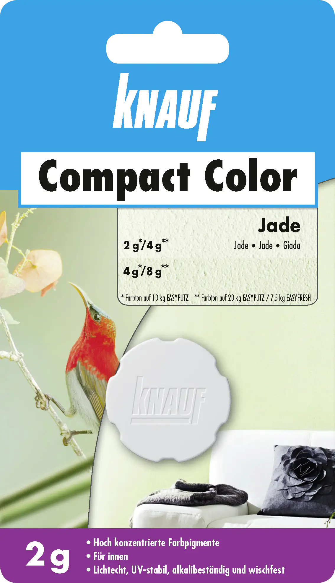 Knauf Farbpigment Compact Color 2 g jade