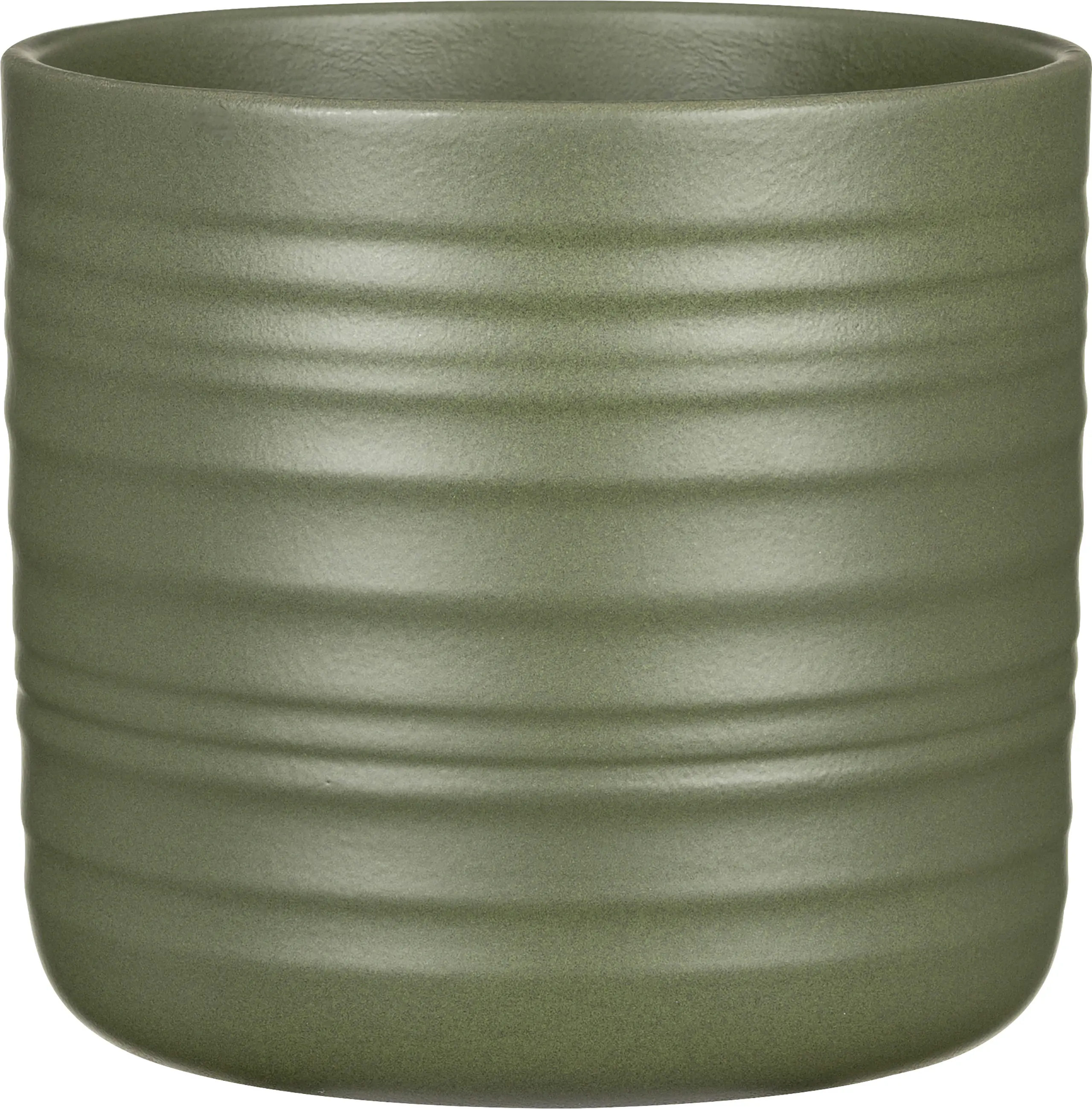 Scheurich Übertopf Serie Forest Green 850 Keramik grün Ø 12 x 11 cm 