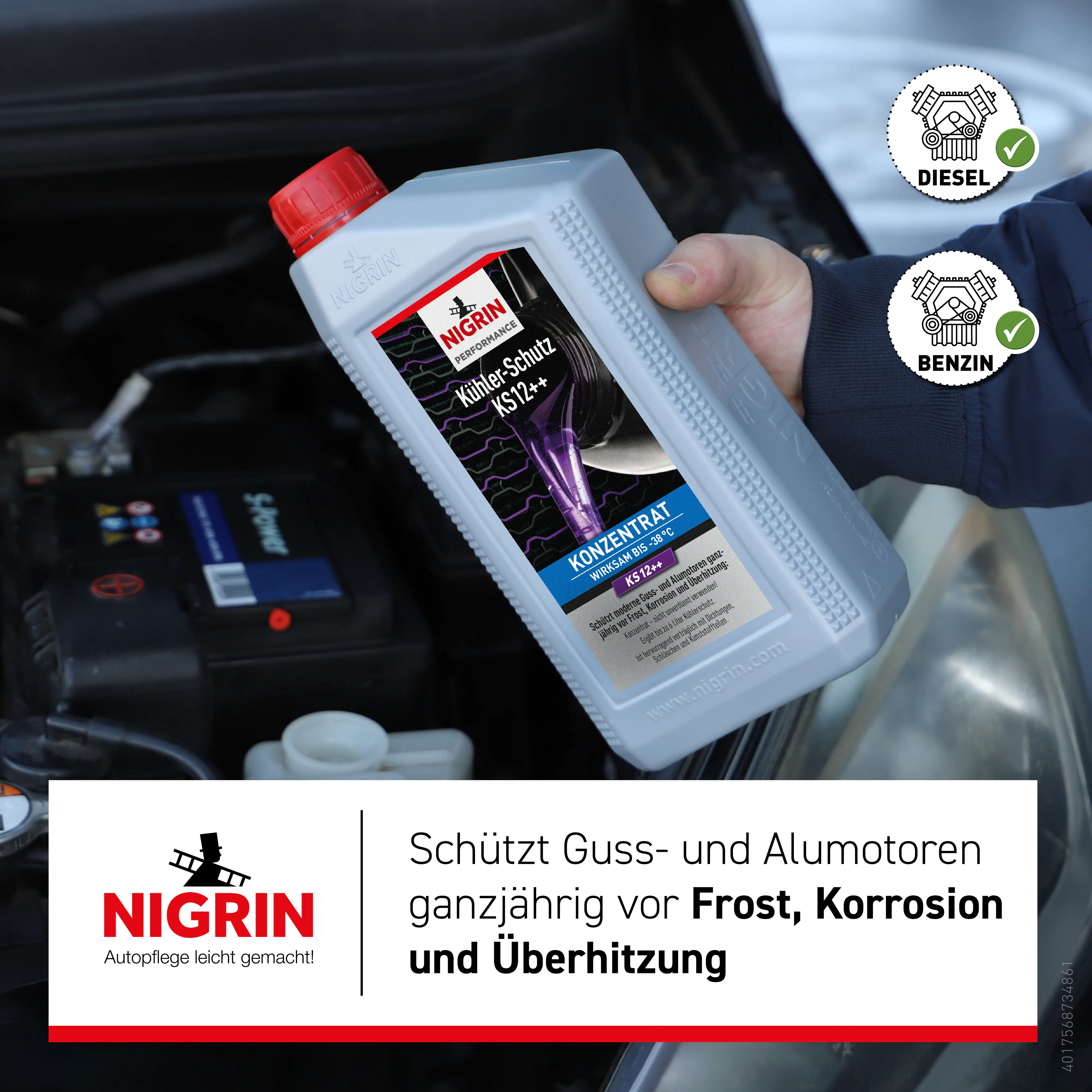 Nigrin Performance Kühlerfrostschutz KS12++ 1,5 L