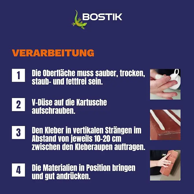 Bostik Montagekleber Mamut Glue Sparpack 6 x 450 g weiß Bostik Montagekleber Mamut Glue Sparpack 6 x 450 g weiß