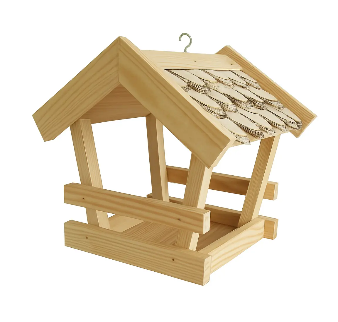 Vogelhaus mit Birkenschindeln 39 x 26 x 28 cm Vogelhaus mit Birkenschindeln 39 x 26 x 28 cm