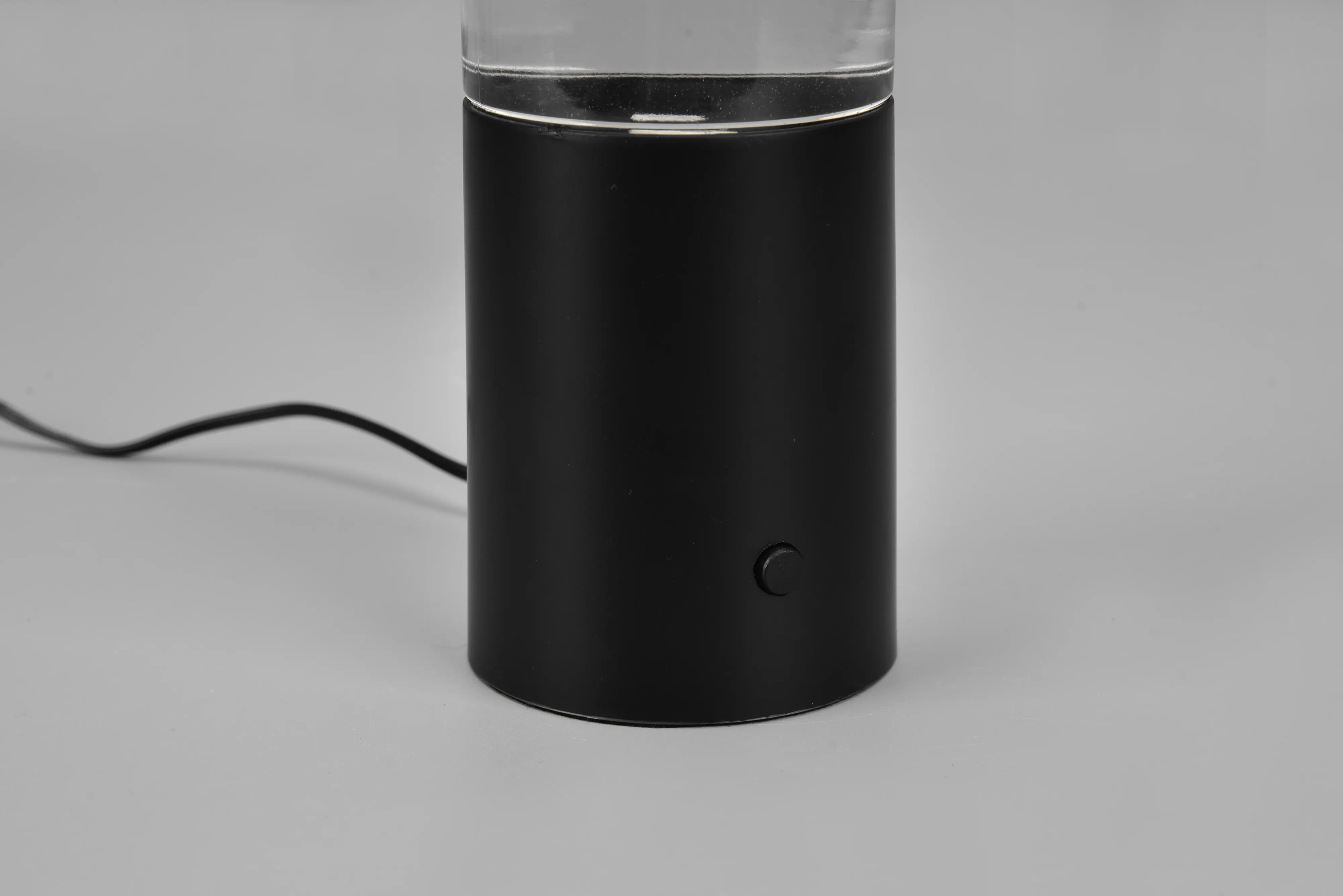 Reality LED Tischleuchte Glitter Ø 7 x 34 cm RGB schwarz matt