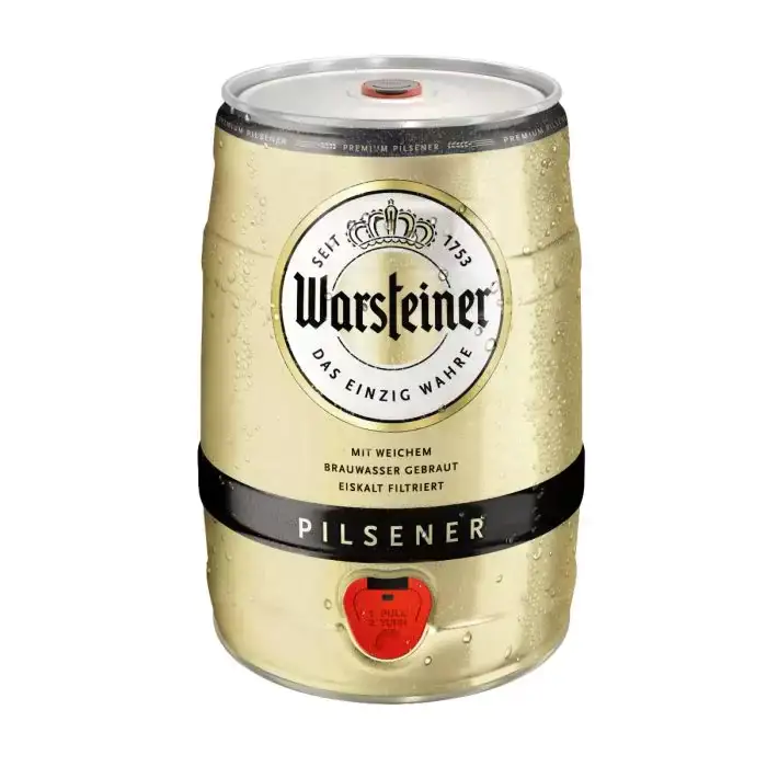 Warsteiner Bier Pils 5 l Party-Fass mit Zapfhahn