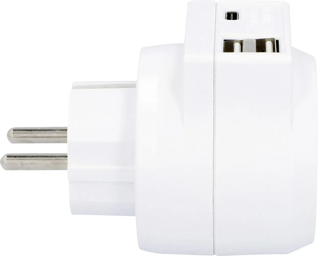 EVB Steckdosenadapter Zwischenstecker, USB A + C, weiß EVB Steckdosenadapter Zwischenstecker, USB A + C, weiß