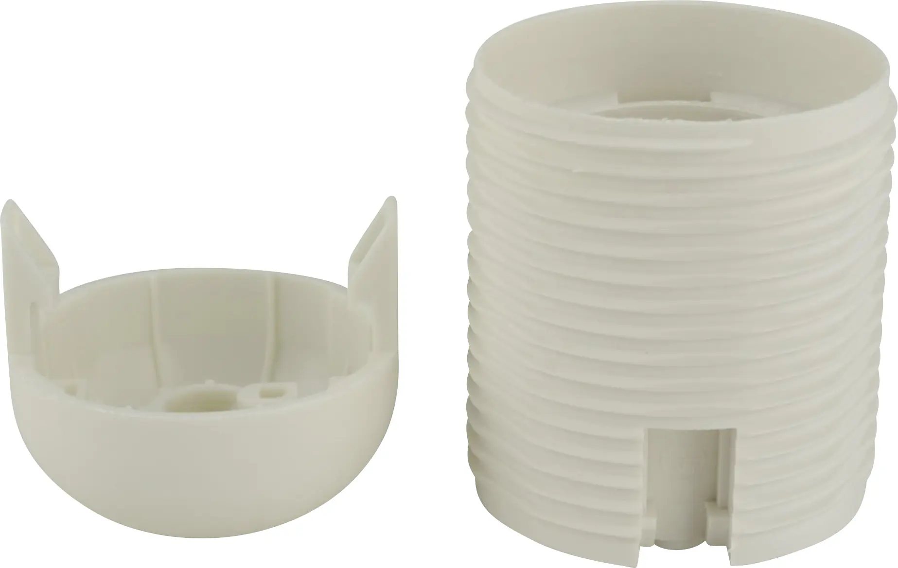 Lampen-Fassung Außengewindemantel E 27, weiß Lampen-Fassung Außengewindemantel E 27, weiß