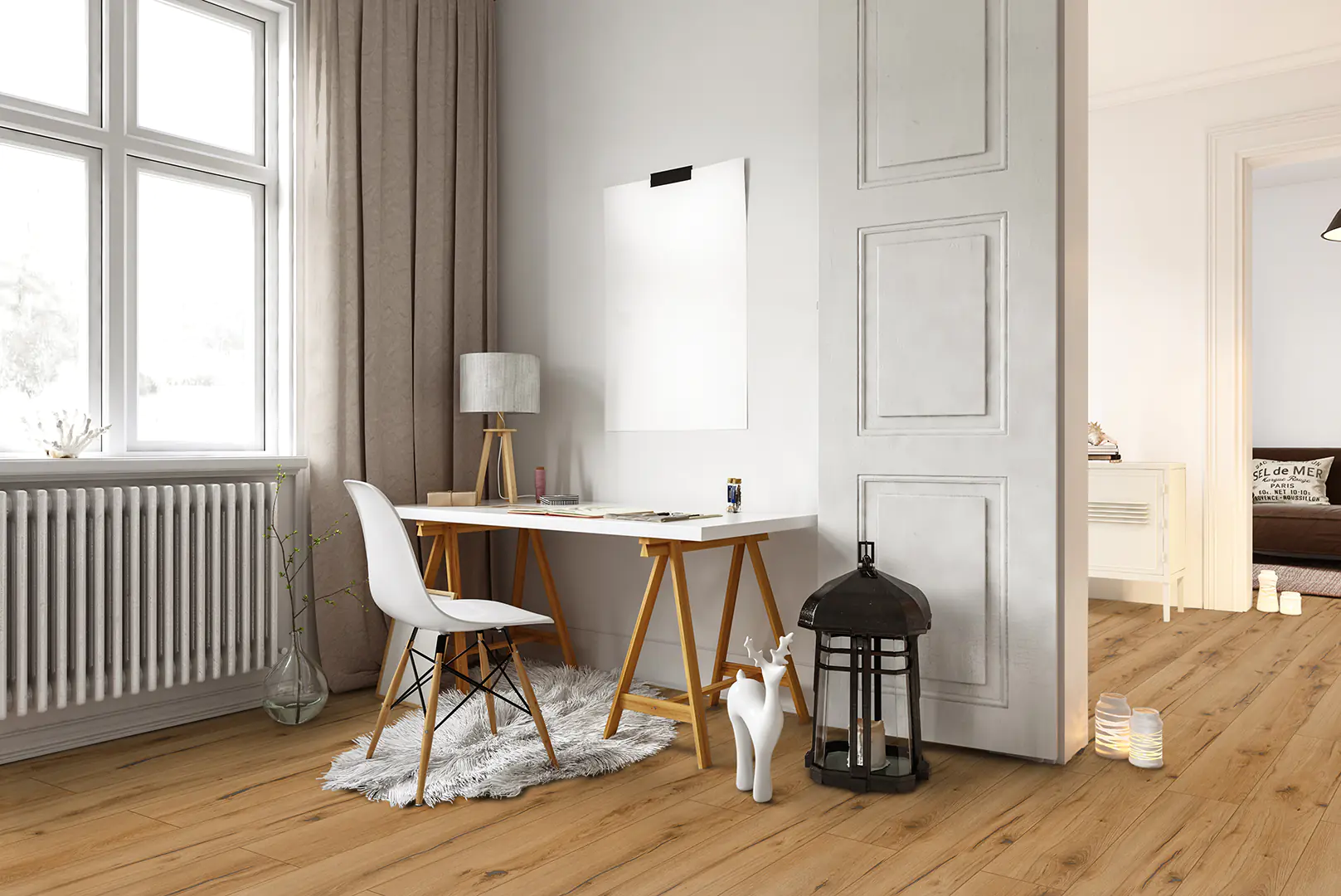 Classen Designboden HydroClick 128,5 x 19,2 cm 9 mm Steineiche 