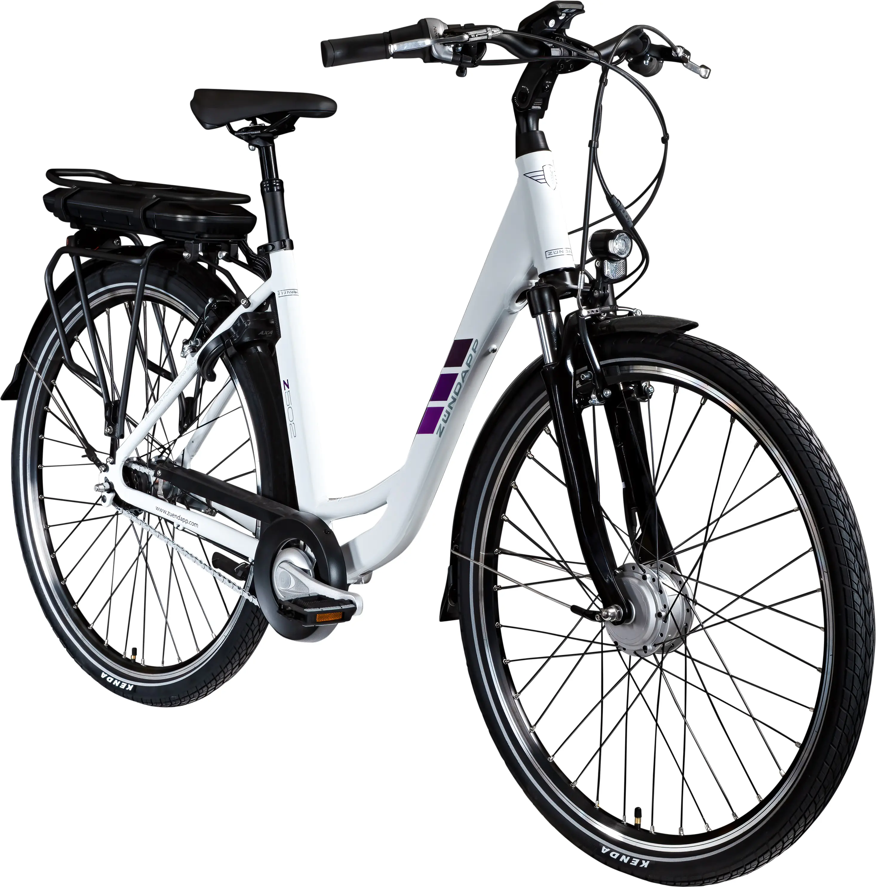 Zündapp E-Bike Z502 City 28 Zoll 7-Gang 522 Wh weiß lila Zündapp E-Bike Z502 City 28 Zoll 7-Gang 522 Wh weiß lila