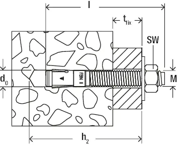 Fischer Bolzenanker FBN ll 12.0 x 100 mm - 1 Stück Fischer Bolzenanker FBN ll 12.0 x 100 mm - 1 Stück