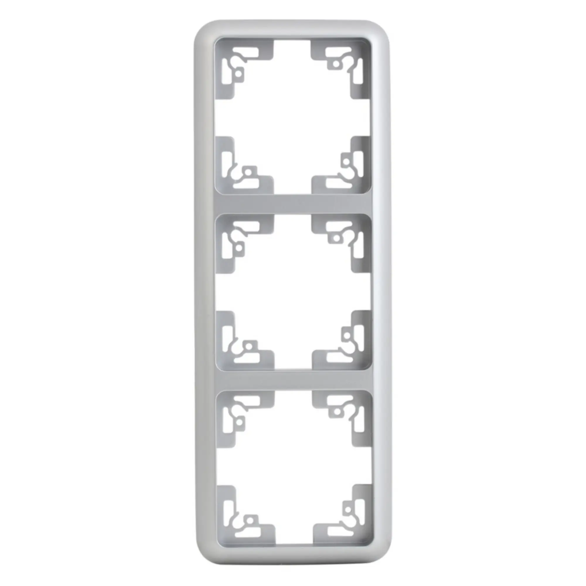 Unitec Abdeckrahmen Montreal 3-fach S503 silber Unitec Abdeckrahmen Montreal 3-fach S503 silber