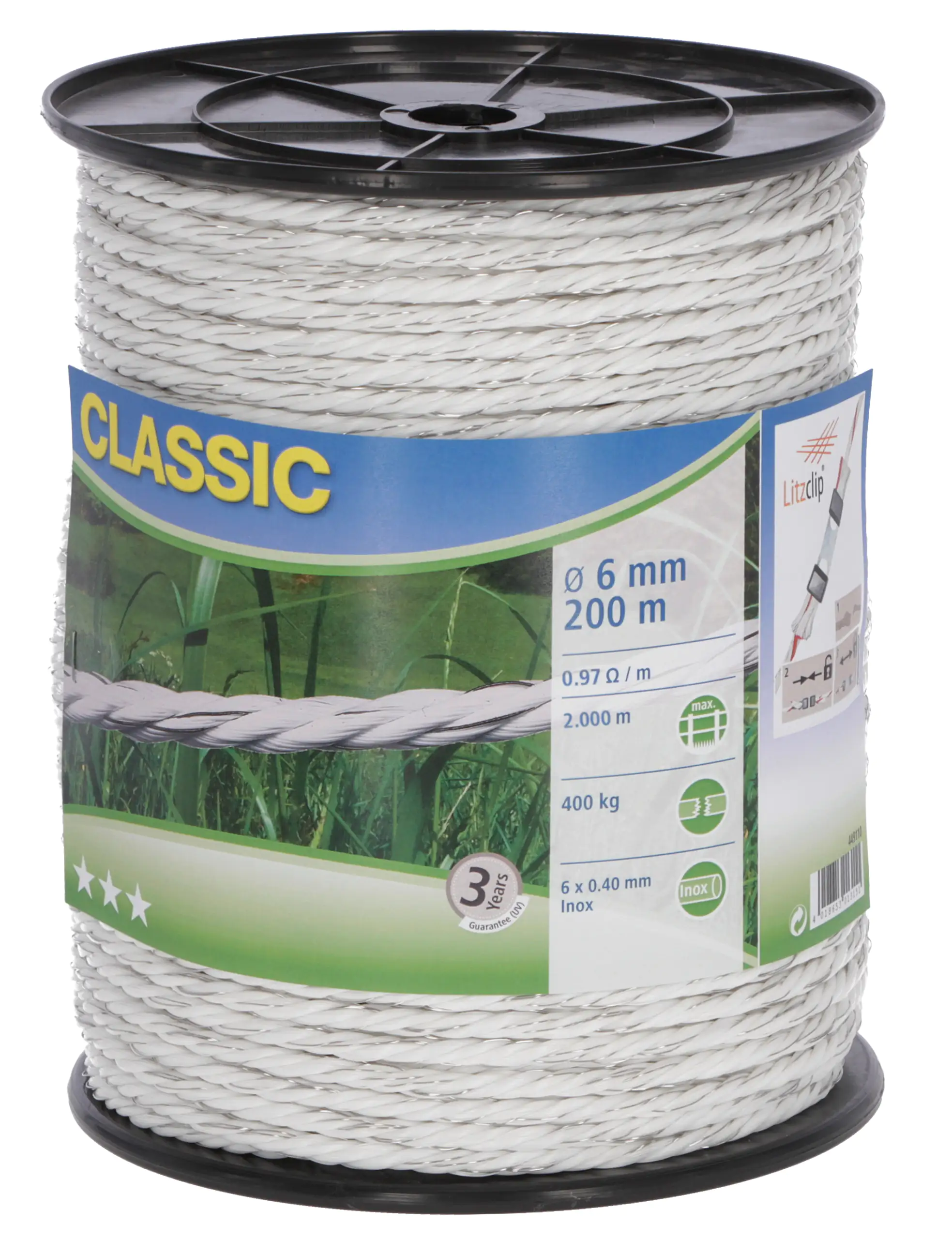 Kerbl Weidezaunseil 6mm 200m Classic Kerbl Weidezaunseil 6mm 200m Classic