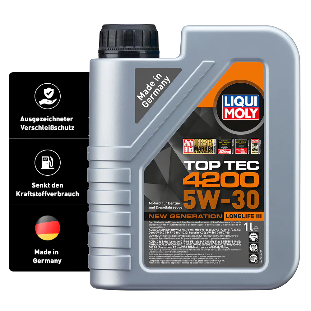 Liqui Moly Motoröl Top Tec 4200 SAE 5W-30 Longlife III 1 L Liqui Moly Motoröl Top Tec 4200 SAE 5W-30 Longlife III 1 L