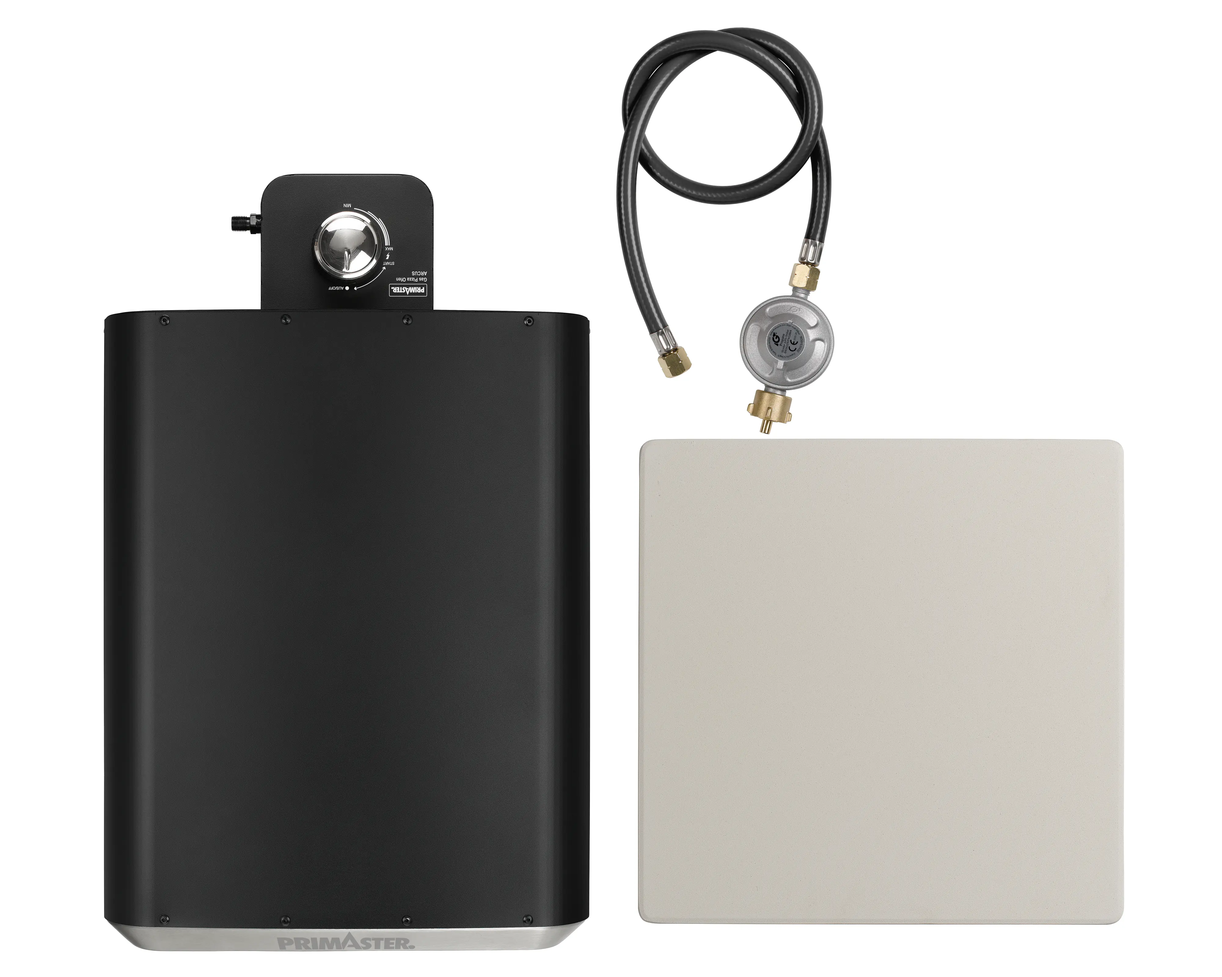 Primaster Gas-Pizzaofen Arcus 1 Brenner mit Pizzastein 33 x 33 cm