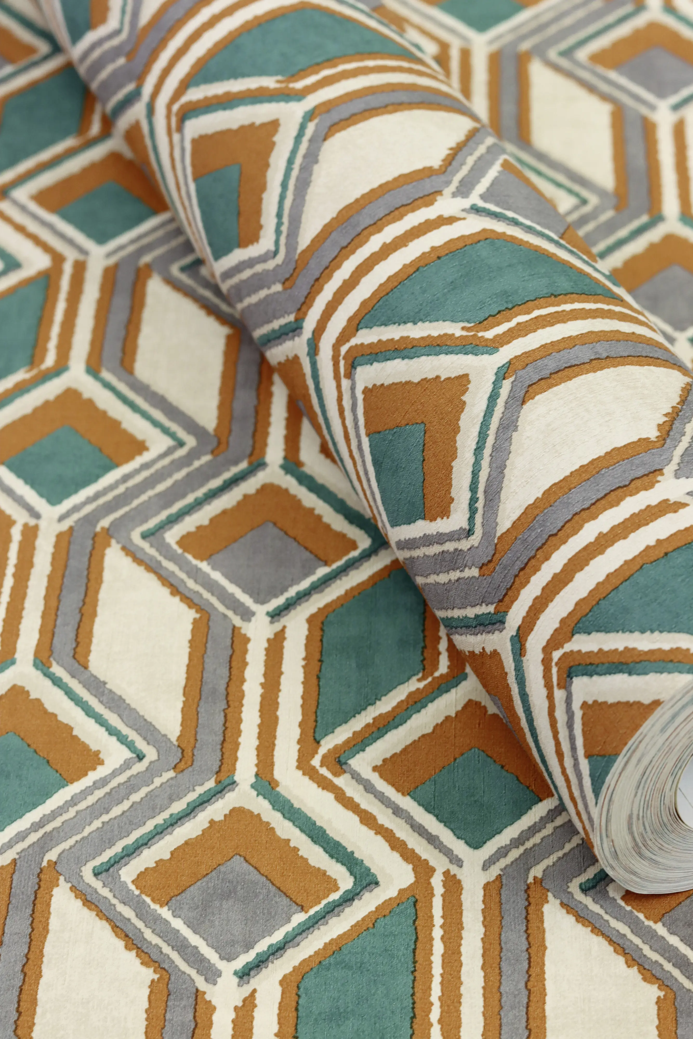 Rasch Vliestapete 746525 Orange-Braunorange Muster & Motive 10,05 m x 0,53 m