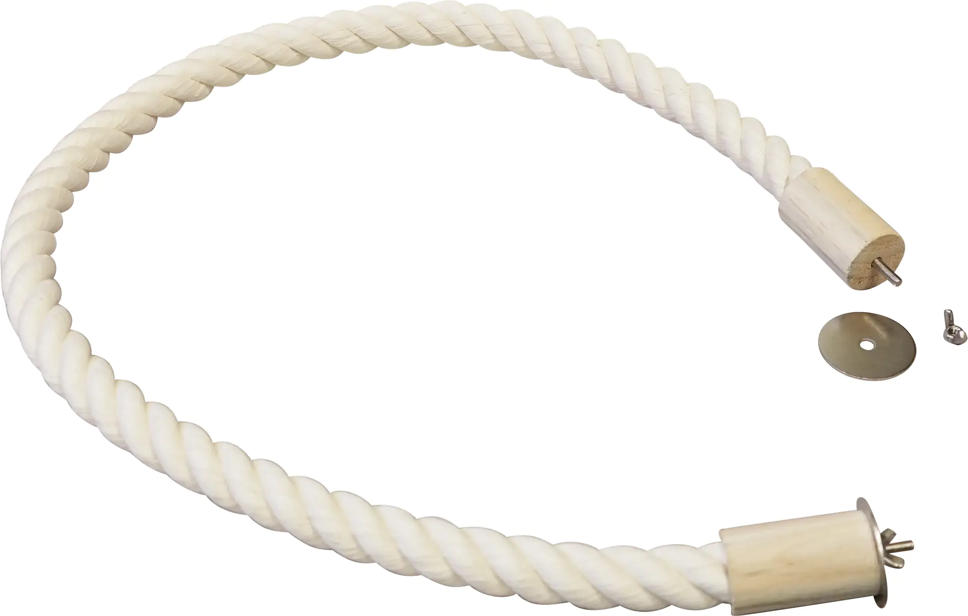 Nobby Cage Toy Sitzseil Baumwolle weiß L: 120 cm; Ø 28 mm Nobby Cage Toy Sitzseil Baumwolle weiß L: 120 cm; Ø 28 mm