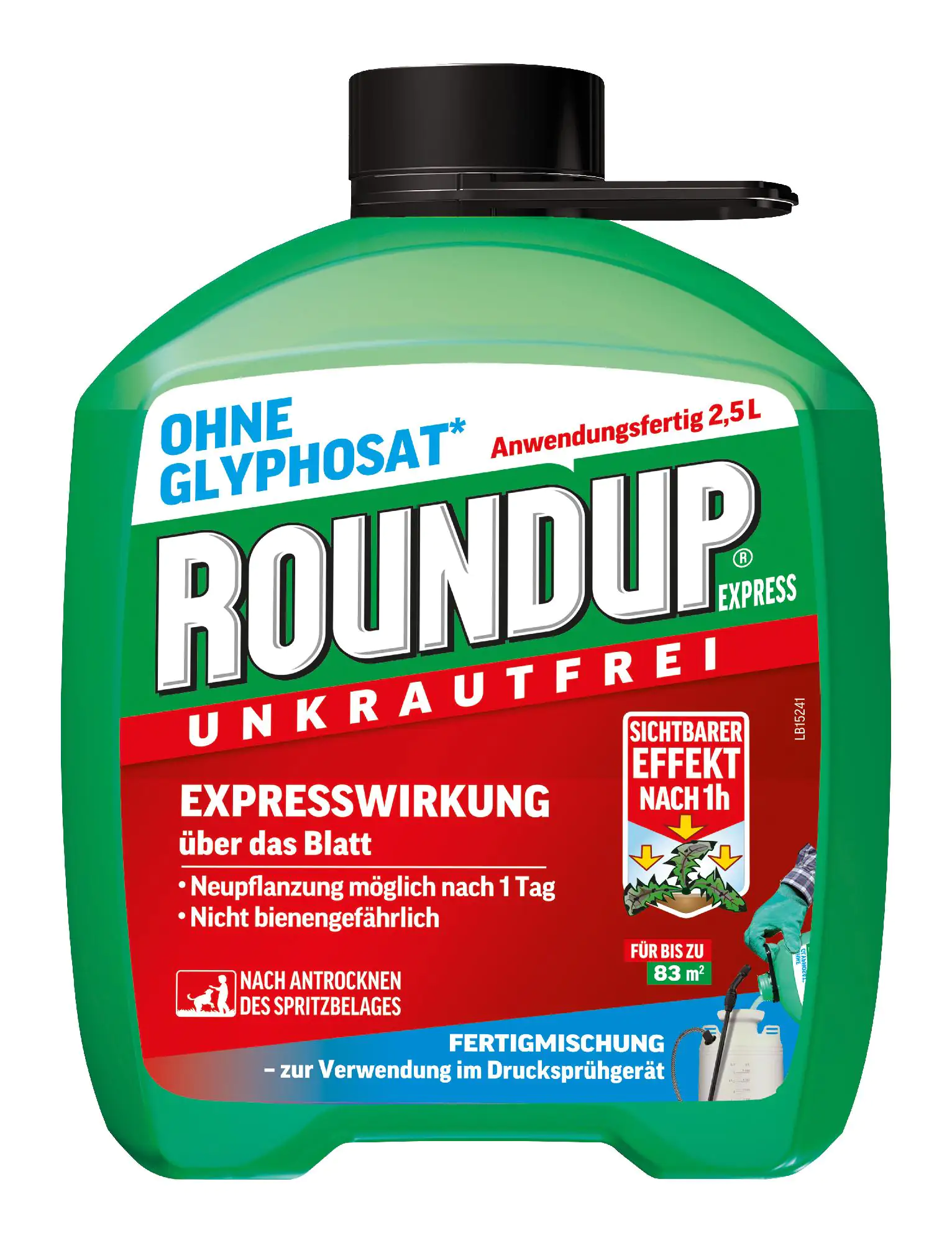 Roundup Express Fertigmischung - 2,5 Liter Roundup Express Fertigmischung - 2,5 Liter