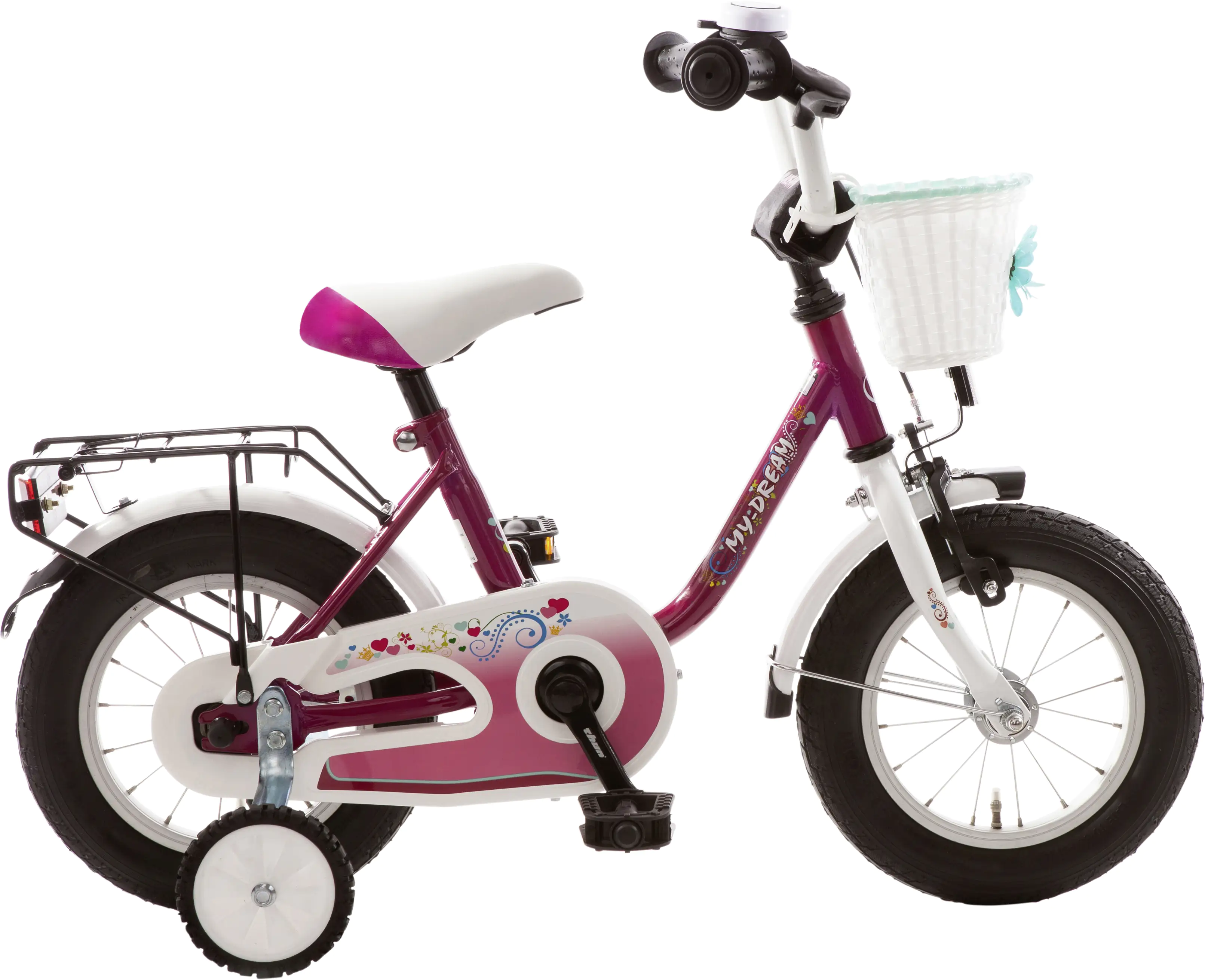 Bachtenkirch Kinderfahrrad My Dream 12,5 Zoll purpur weiß Bachtenkirch Kinderfahrrad My Dream 12,5 Zoll purpur weiß