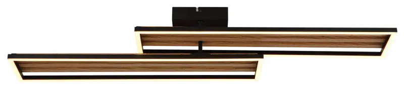 Globo Deckenleuchte Dakari I 90 x 21 cm schwarz warmweiß