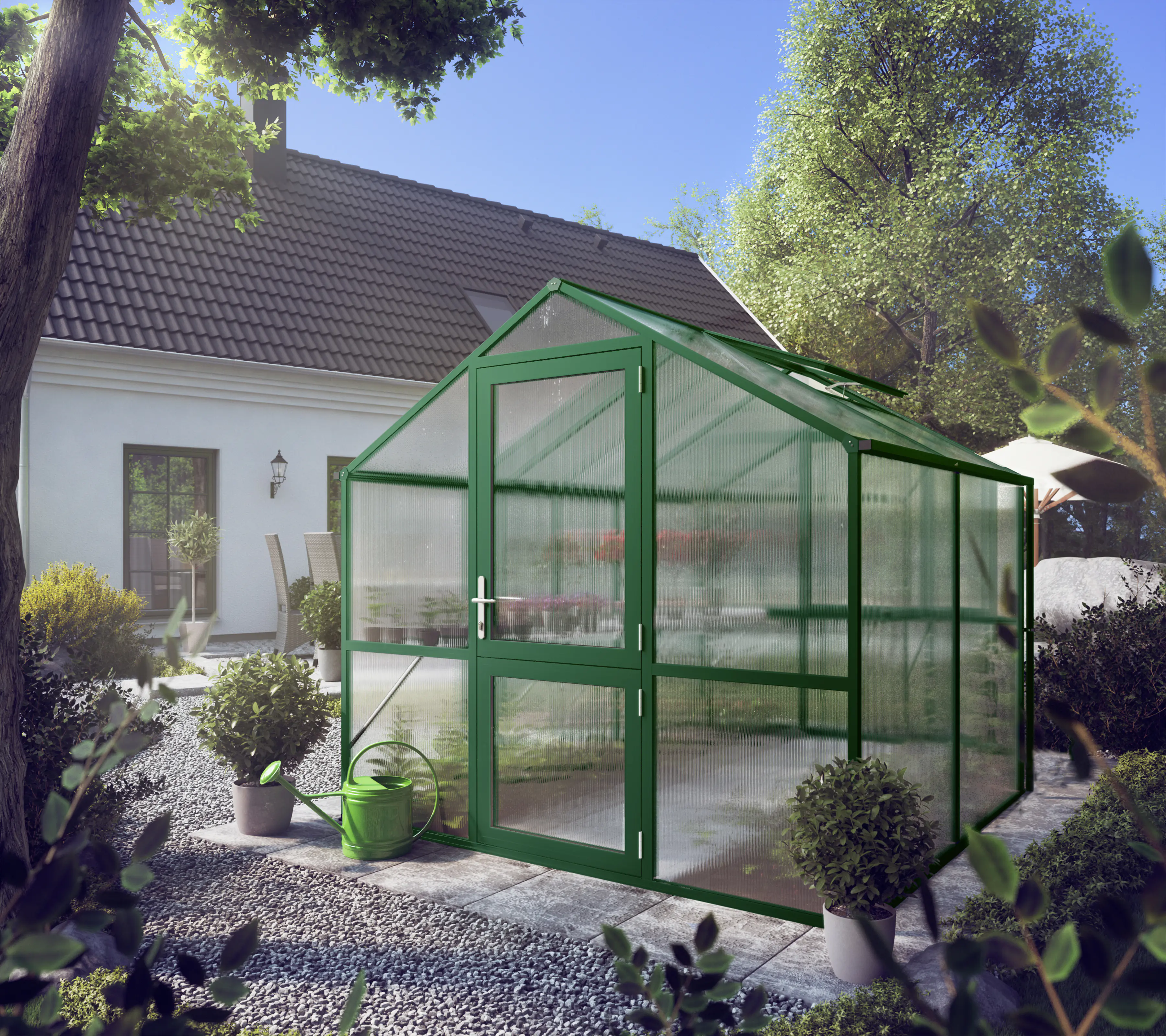 KGT Alu-Gewächshaus Rose II 233 x 217 cm KGT Alu-Gewächshaus Rose II 233 x 217 cm