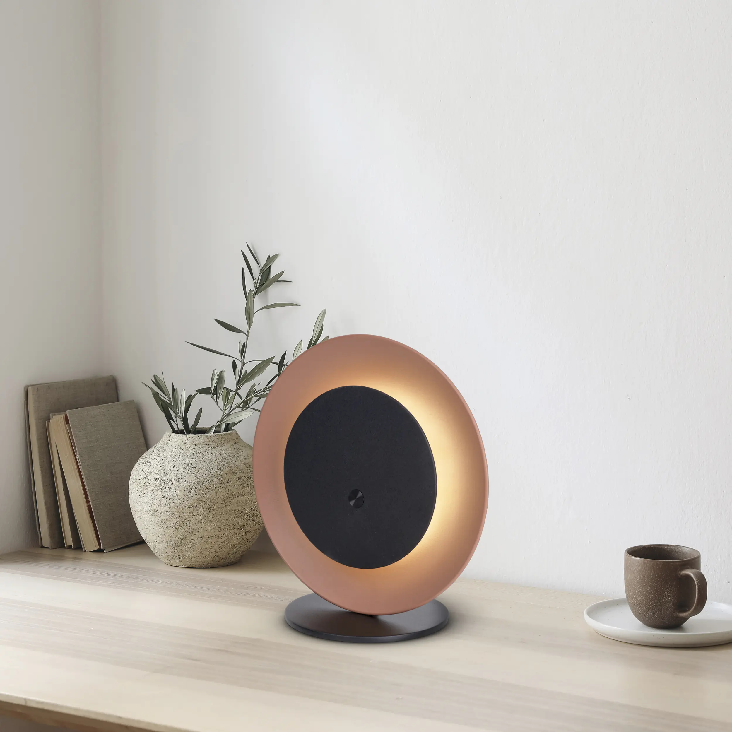 Light & More Solar-Tischleuchte Sun mocha mousse 41,5 cm