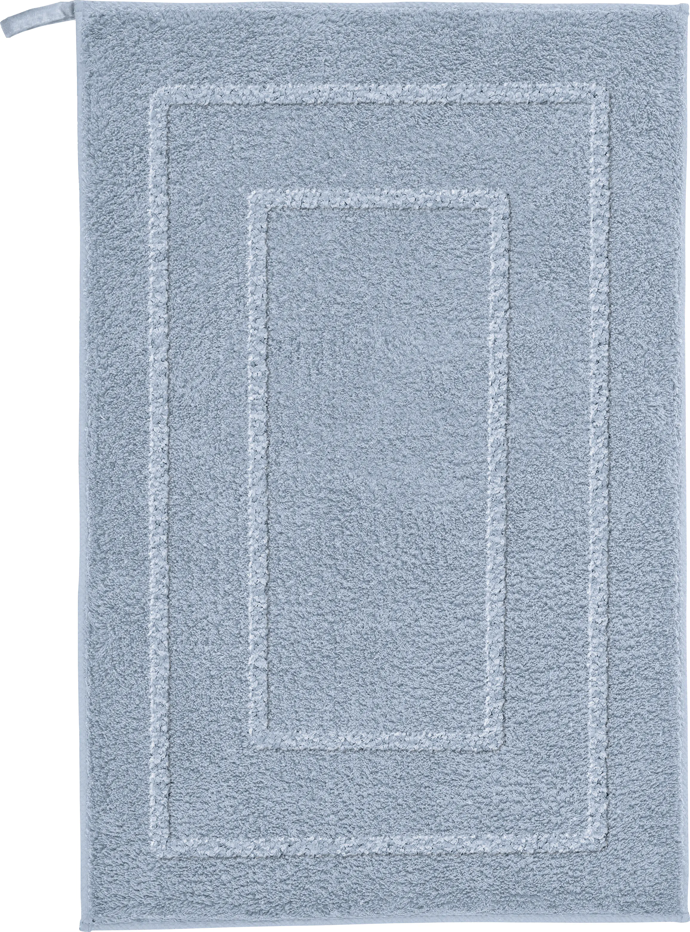 Kleine Wolke Badteppich Nico stahlblau Polyester 50 x 80 cm