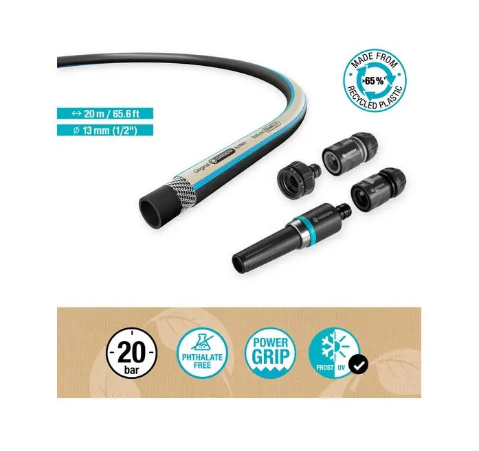 Gardena Gartenschlauch Set EcoLine, 20 m, Anschlussstücke