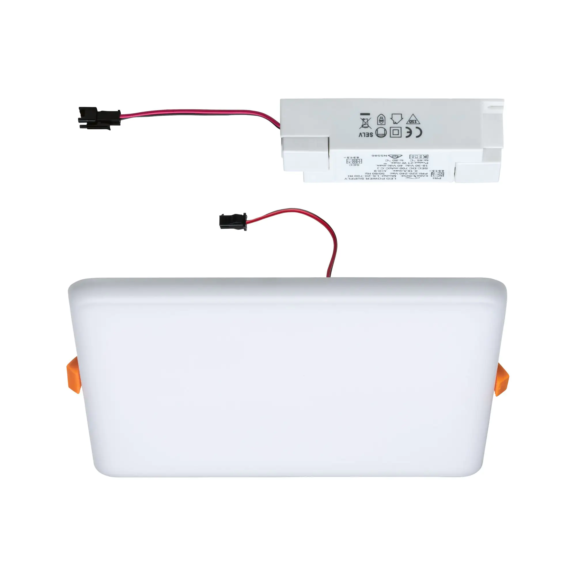 4000870923955_6 Paulmann Einbauleuchte LED Veluna Varifit eckig 18,5 cm 17 W satin