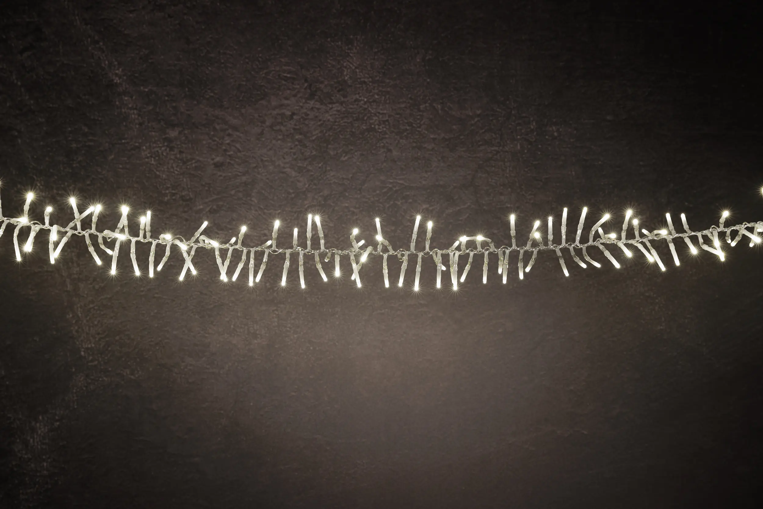 TrendLine LED-Lichterkette Cluster Außen 3 m warmweiß-transparent mit Timer, Dimmer