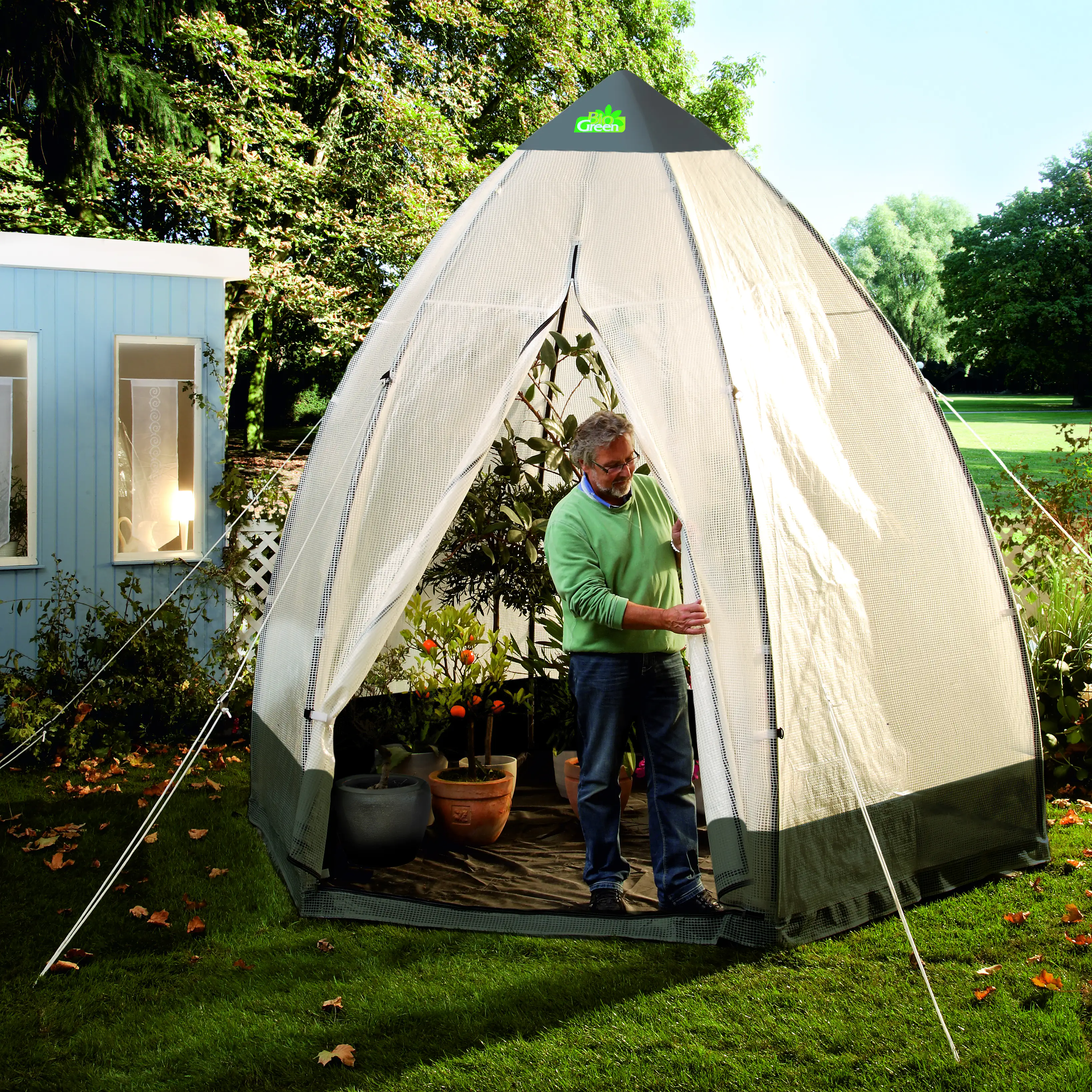 Bio Green Überwinterungszelt Tropical Island L Ø 240 x 200 cm Bio Green Überwinterungszelt Tropical Island L Ø 240 x 200 cm