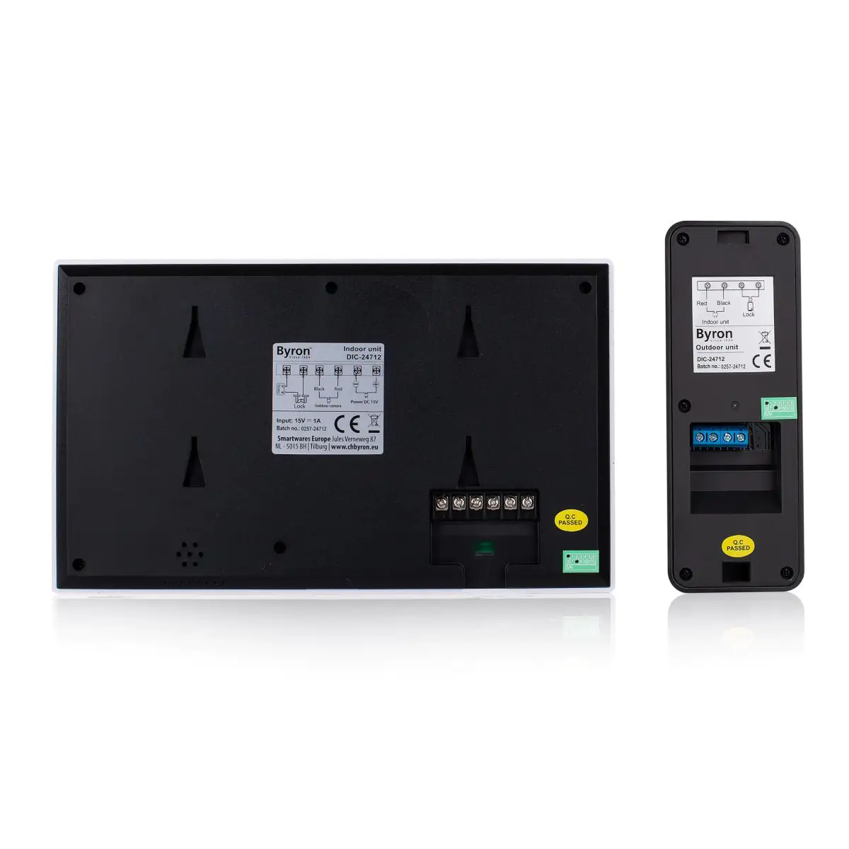 Byron Video-Türsprechanlage DIC-25712 7 Zoll Display, kabelgebunden Byron Video-Türsprechanlage DIC-25712 7 Zoll Display, kabelgebunden