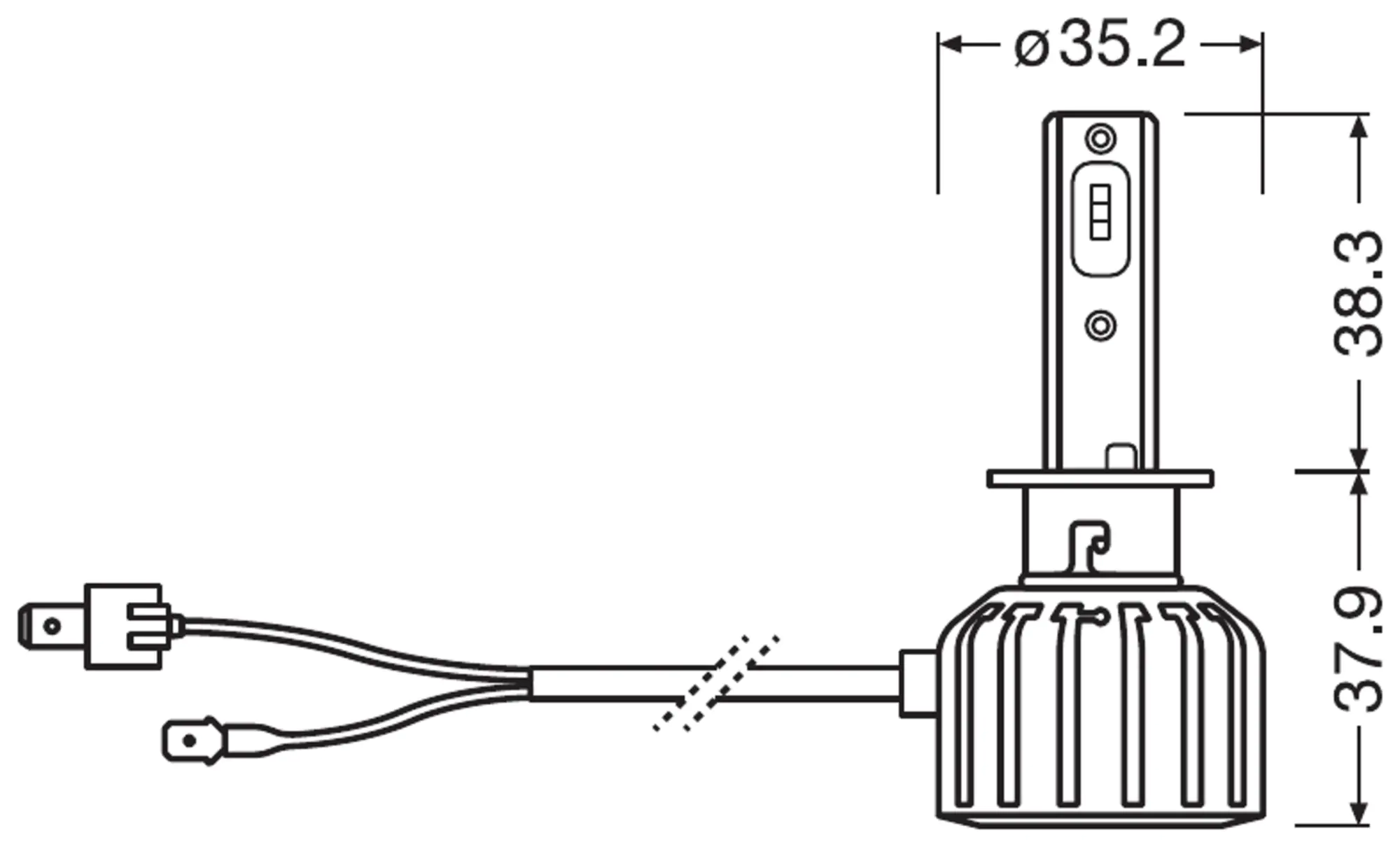 Osram Scheinwerferlampe  H1 Night Breaker LED 2 Stück Osram Scheinwerferlampe  H1 Night Breaker LED 2 Stück