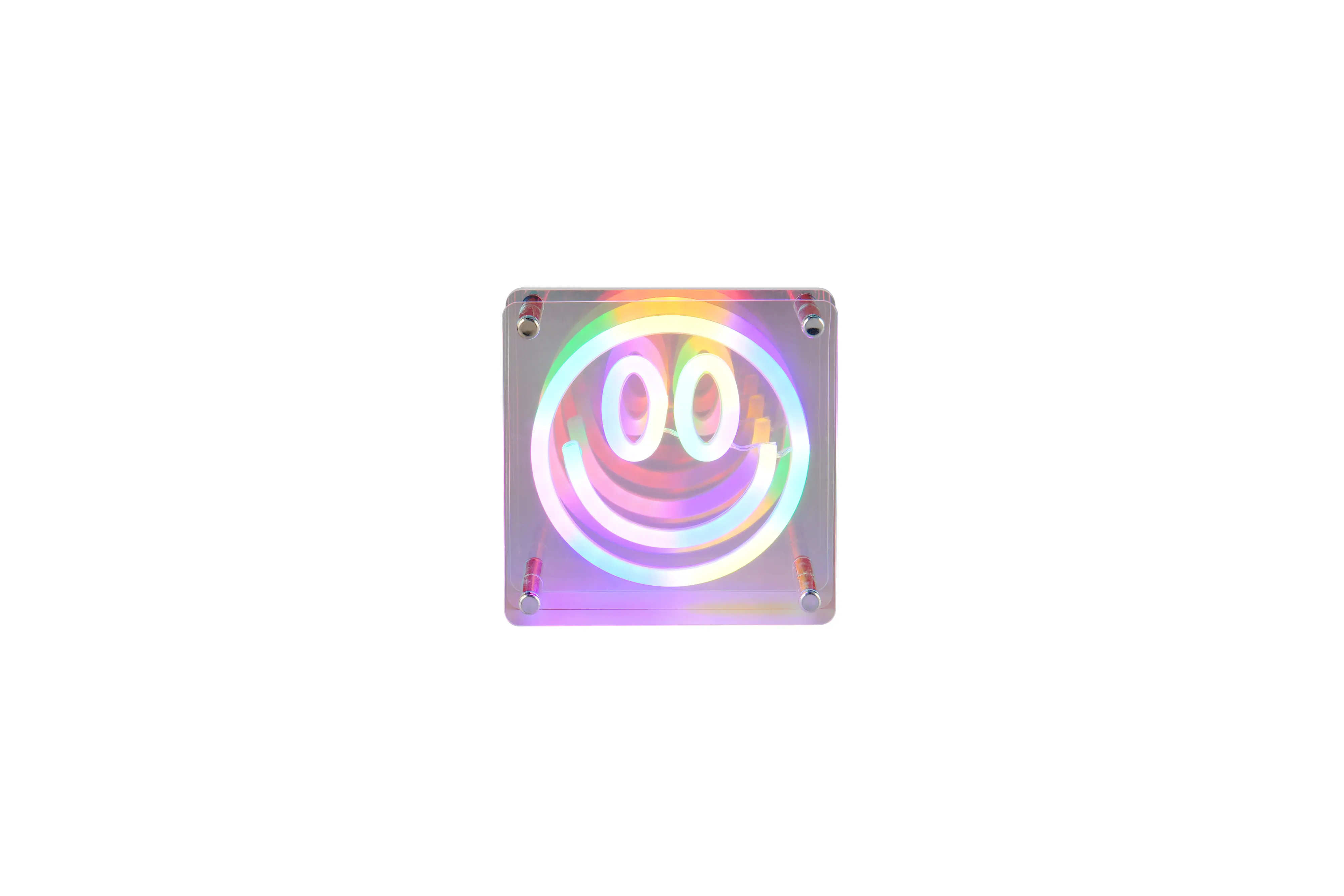 Reality LED-Tischleuchte Anelli Fun 14,5 x 14,5 cm weiß/transparent irisierend