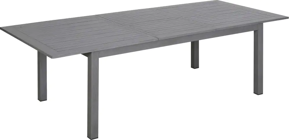 Primaster Alutisch Rivoli 180/240 x 100 x 75 cm, rechteckig grau ausziehbar