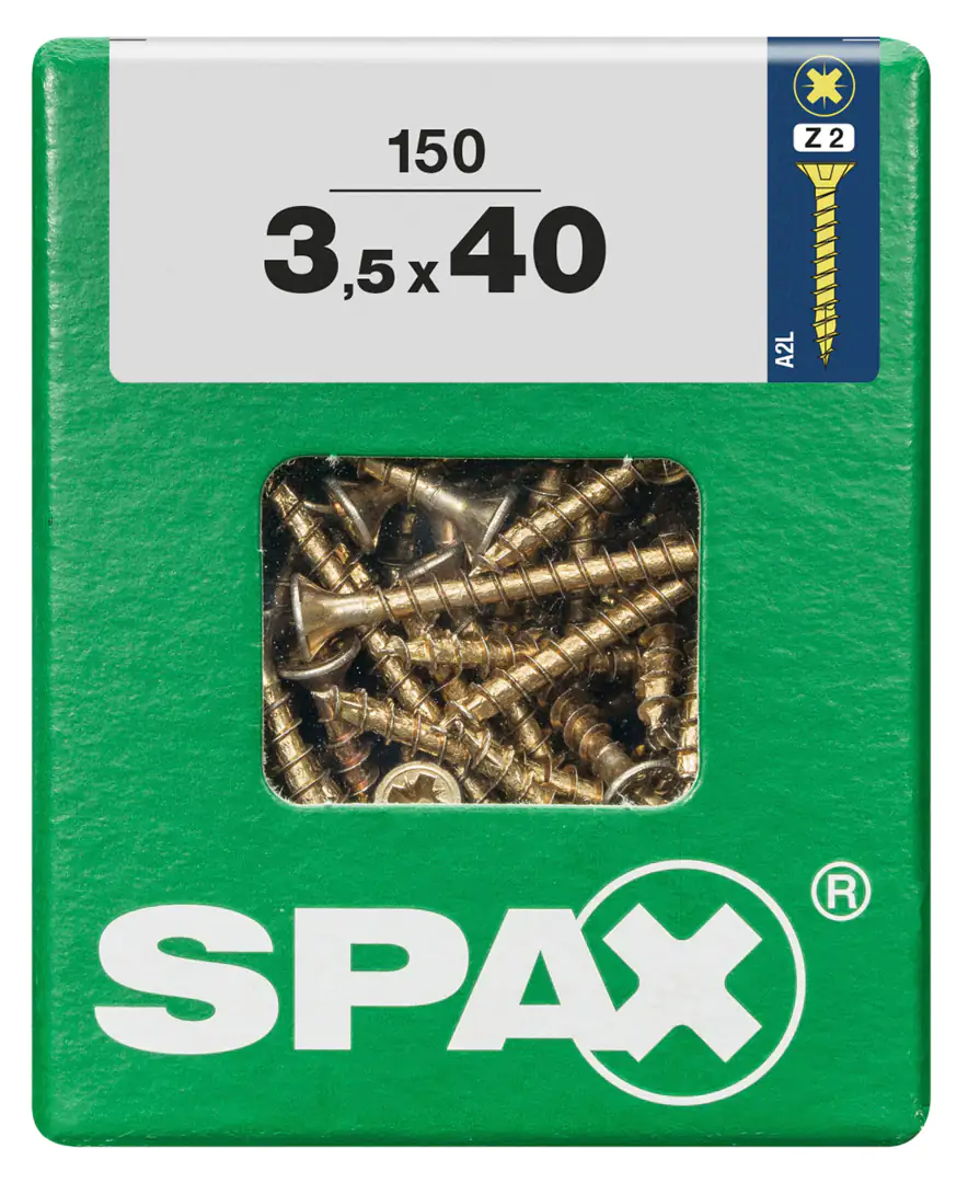 Spax Universalschrauben 3.5 x 40 mm PZ 2 - 150 Stk.