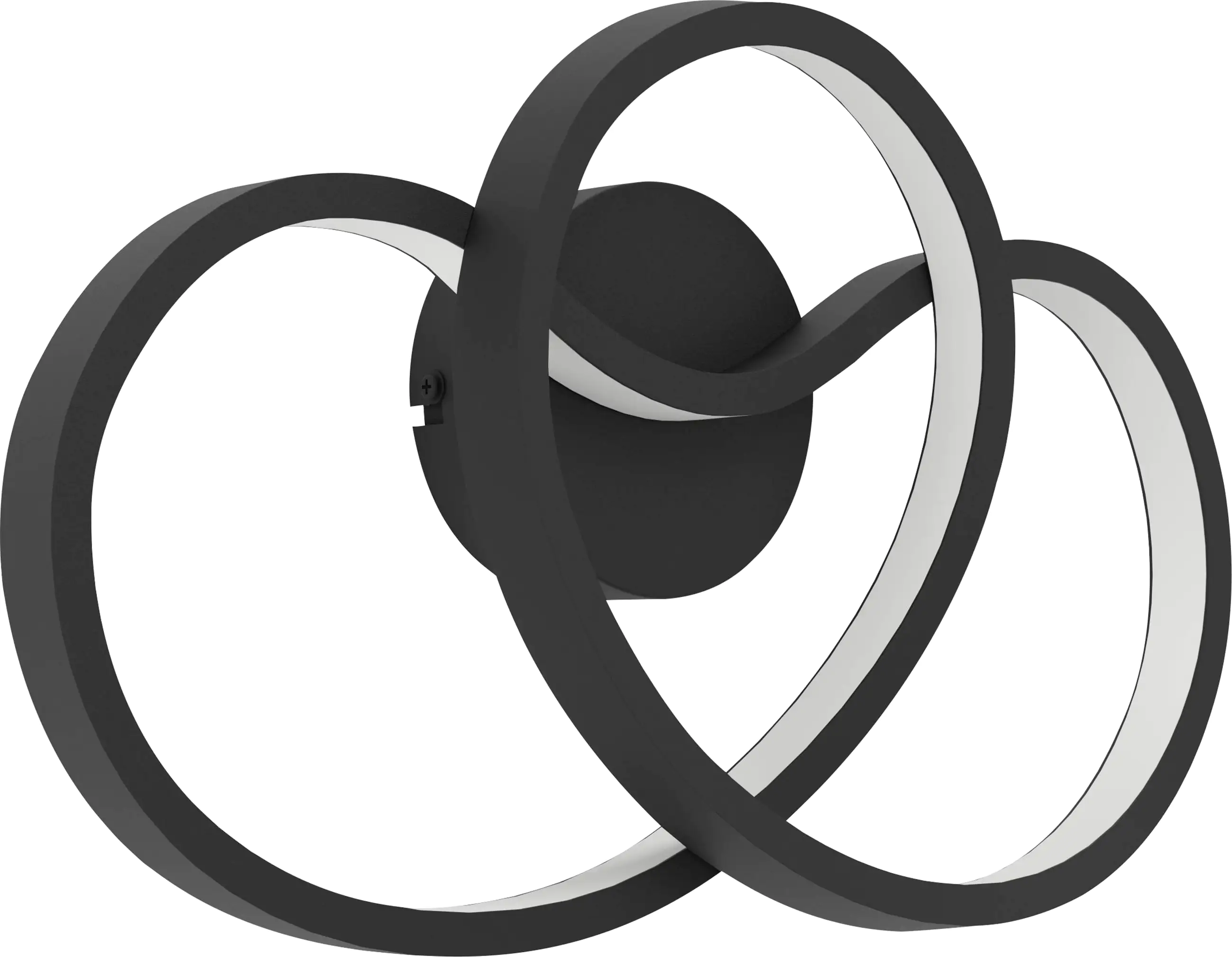 Eglo LED Deckenleuchte Gianella schwarz weiß 37 x 21,5 cm