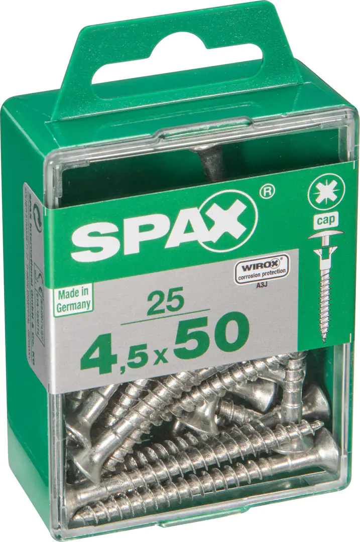 Spax Universalschrauben 4.5 x 50 mm PZ 2 - 25 Stk.