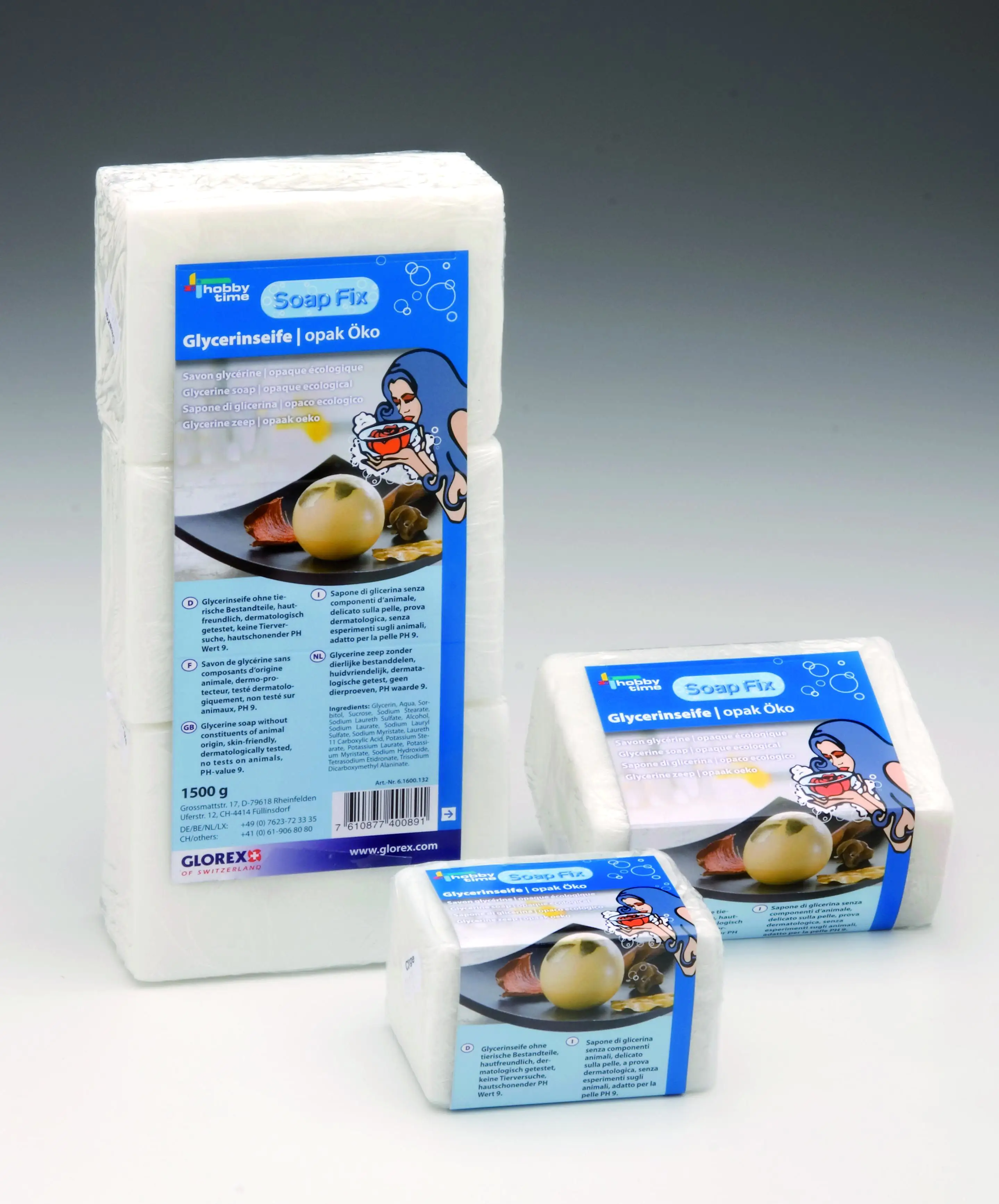 Glorex Glycerin-Seife Öko opak 500 g